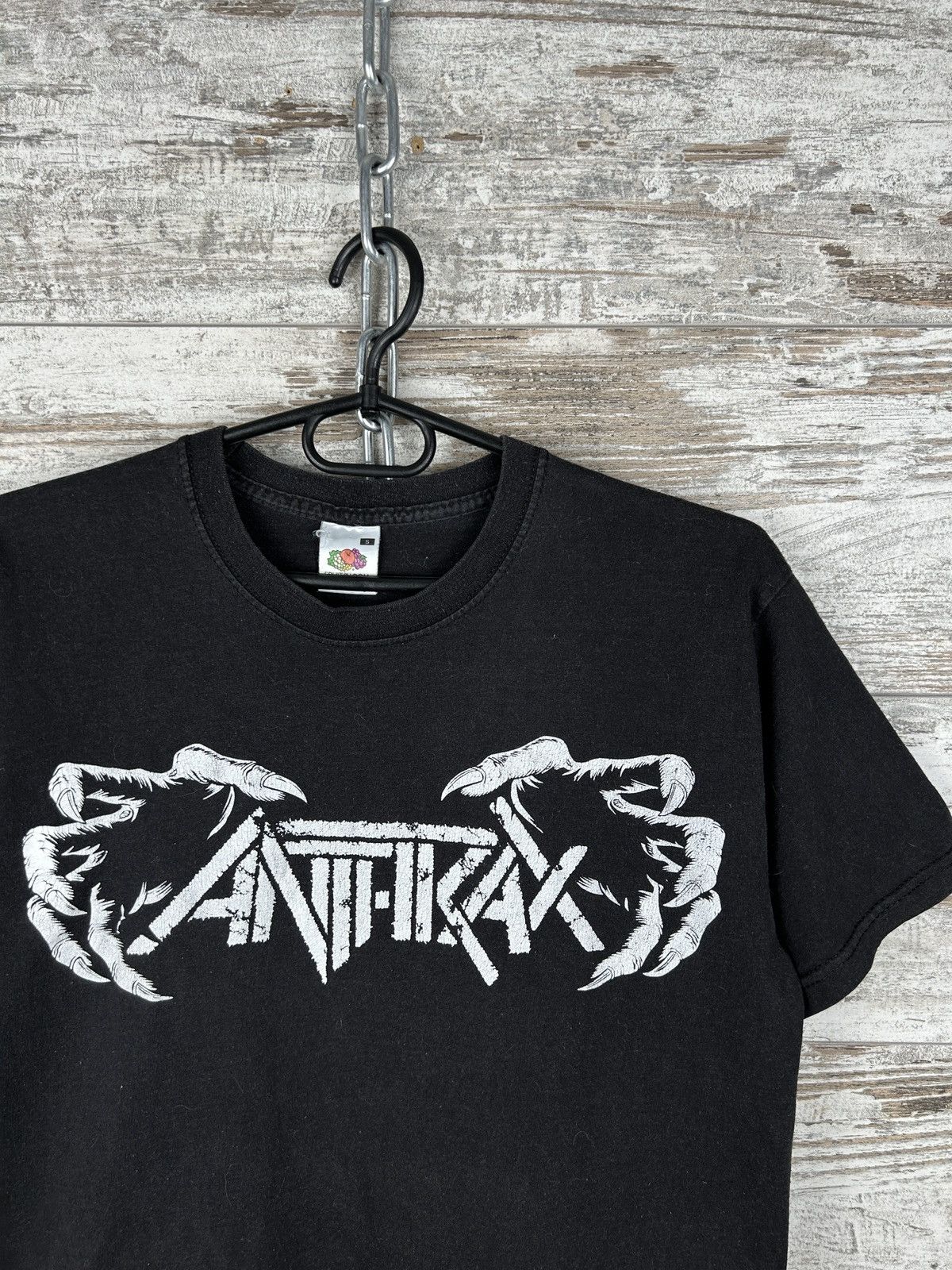 Band Tees × Vintage Mens Vintage Anthrax T Shirt rock band tee streetwear rare Size US S / EU 44-46 / 1 - 3 Thumbnail