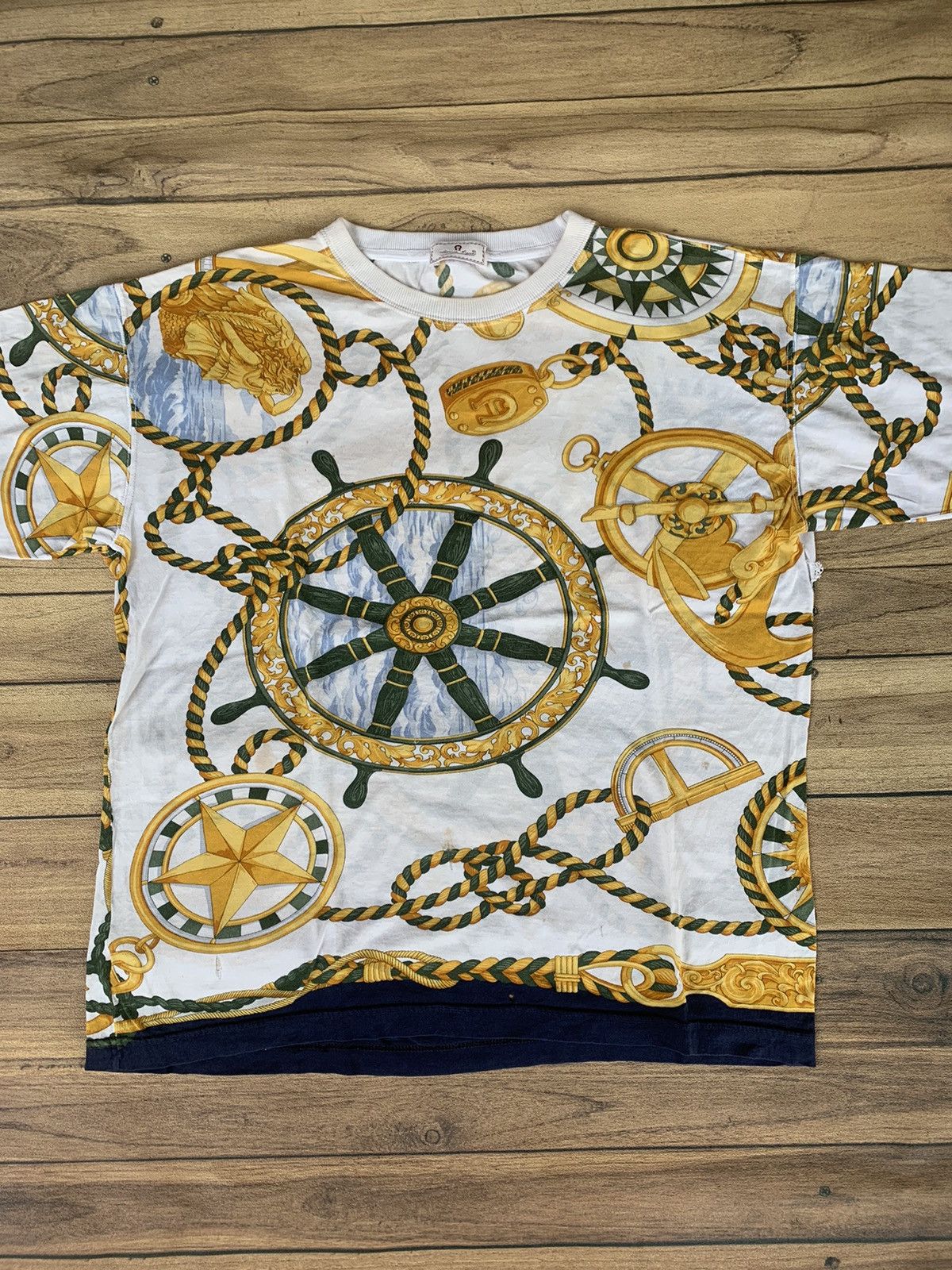 Aigner Vintage aigner royal flag t shirt Size M / US 6-8 / IT 42-44 - 2 Thumbnail