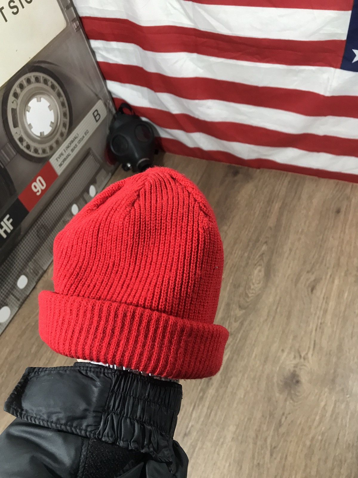 Lacoste × Vintage Lacoste Vintage Beanie Hat Cap 90s One Size Made In France Size ONE SIZE - 3 Thumbnail