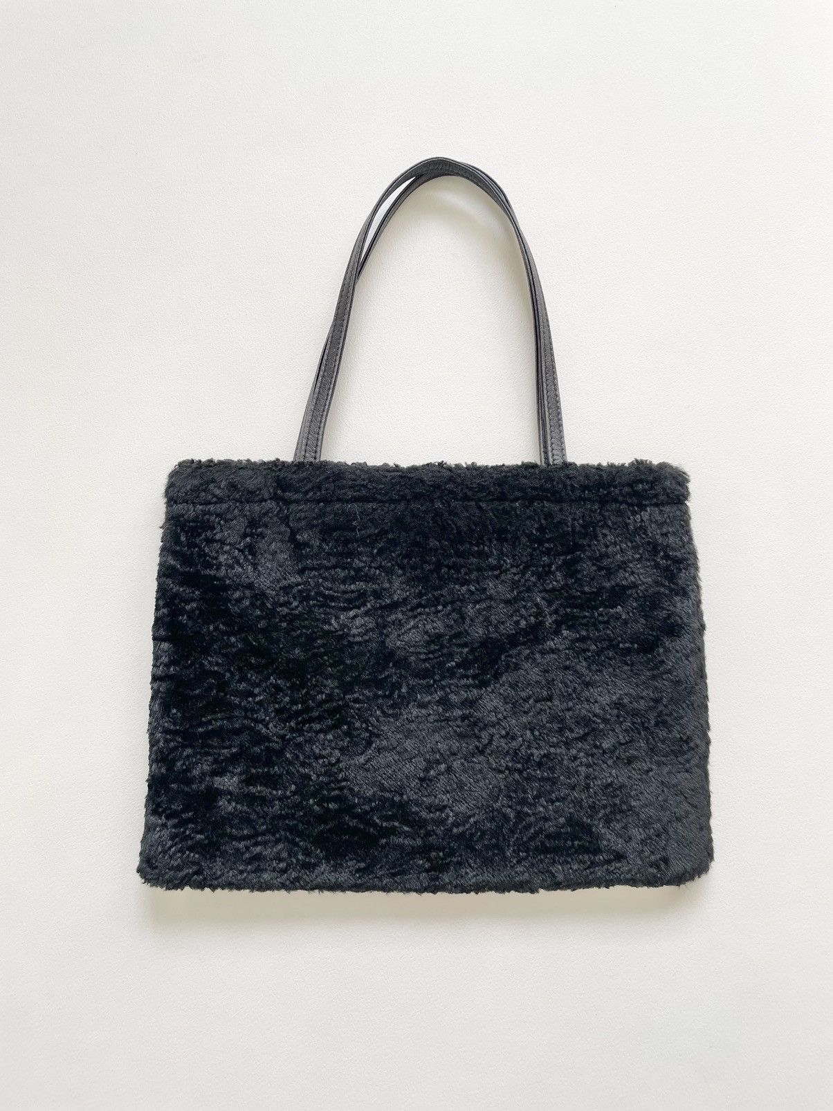 Miu Miu A/W 1999 Black Shearling Mini Hand Bag Size ONE SIZE - 15 Thumbnail