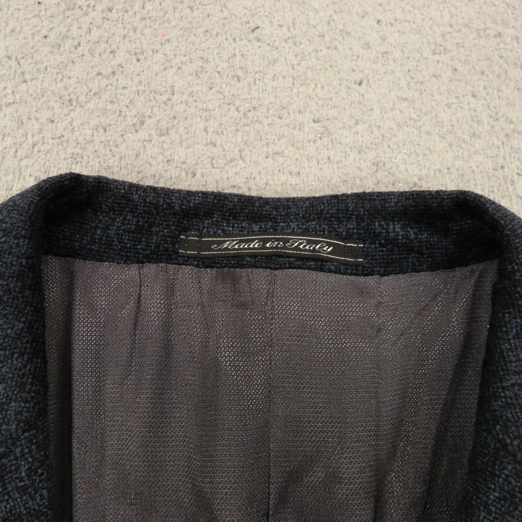Lubiam Lubiam Blazer 44L Blue Wool Acrylic Viscose 3/2 Roll Textured Single-Breasted Jacket LBM 1911 Mens Slim Size 44R - 5 Thumbnail