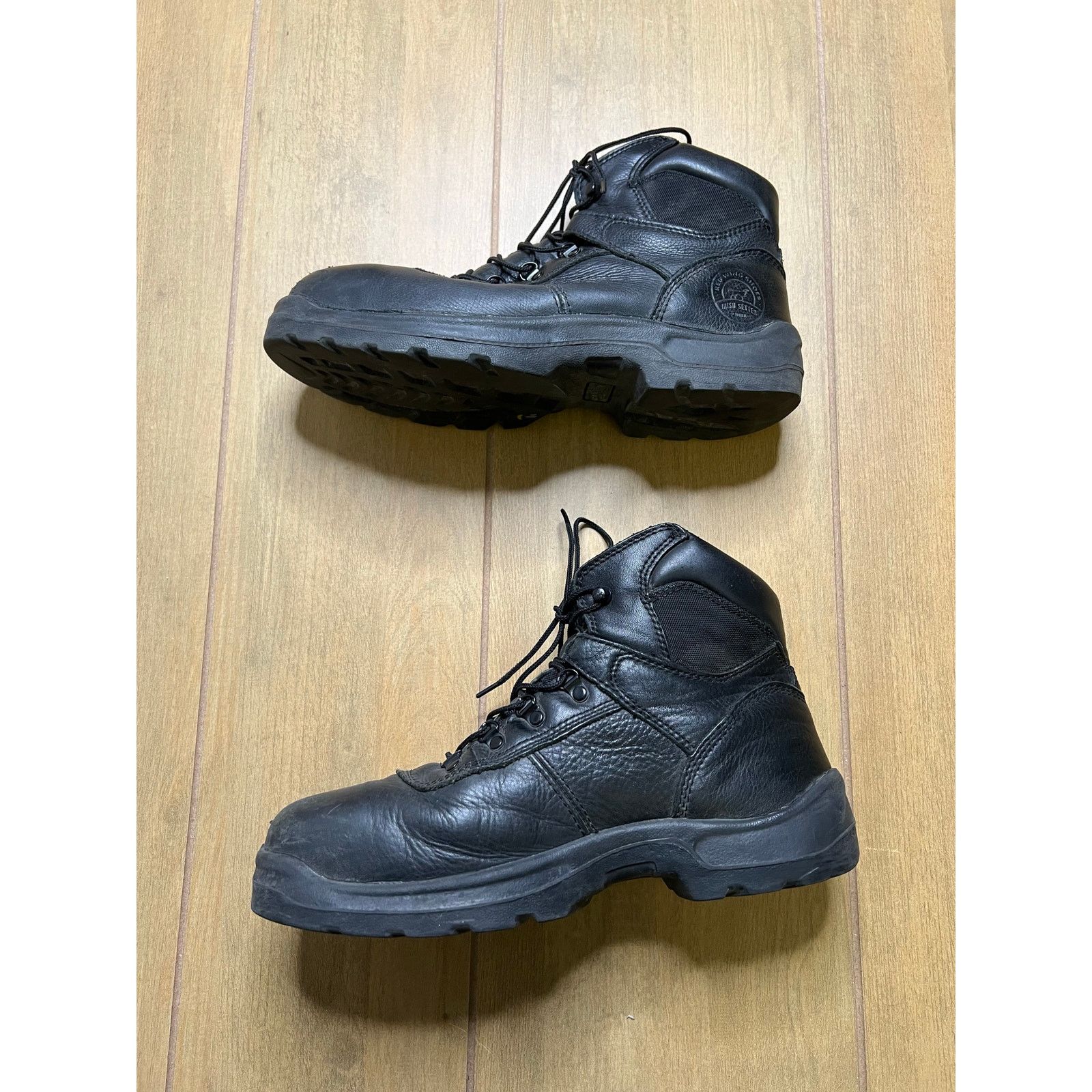 Vintage Irish Setter Men's Work Boots Size US 11 D Black Safety Toe Size US 11 / EU 44 - 4 Thumbnail
