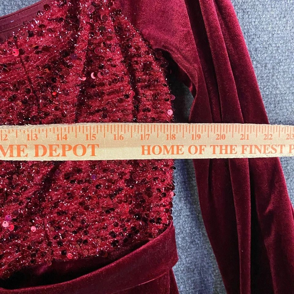 Other Miss Ord Dress Women's 1XL Formal Red Polyester Blend Size ONE SIZE - 4 Thumbnail