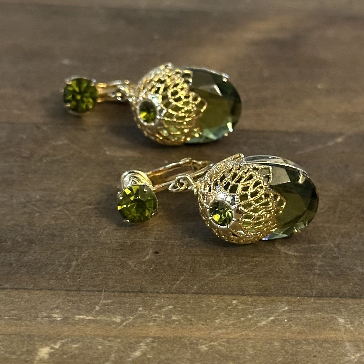 Vintage Vintage Sarah Coventry Touch of Elegance gemstone earrings Size ONE SIZE - 2 Thumbnail
