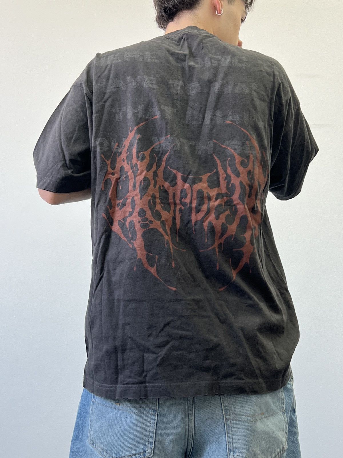 Drop Dead × Drop Dead Clothing Drop Dead art by Oliver Sykes overprinted oversized tee Size US S / EU 44-46 / 1 - 5 Thumbnail