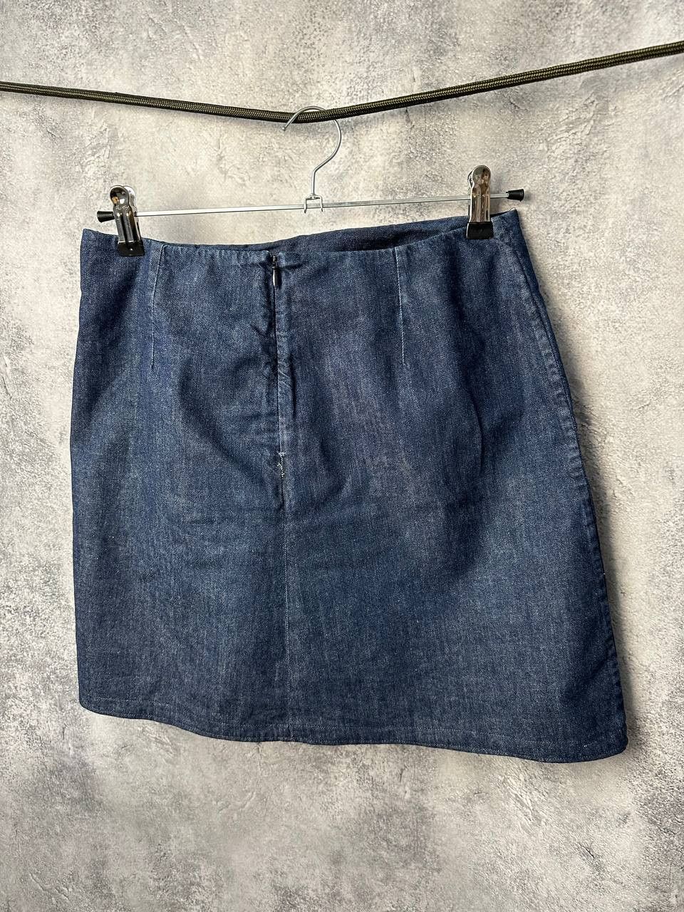 Designer TOAST Mini Denim Skirt - Pockets - Zip - Button Size 30" / US 8 / IT 44 - 3 Thumbnail