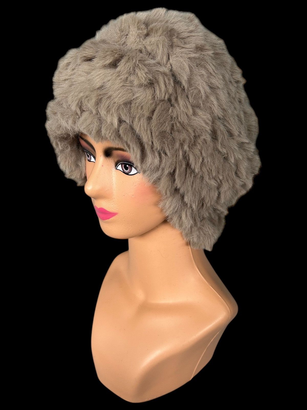 Hysteric Glamour × Japanese Brand Japanese Style Fur Big Beanie Hats ☠️☠️🎌 Size ONE SIZE - 1 Thumbnail