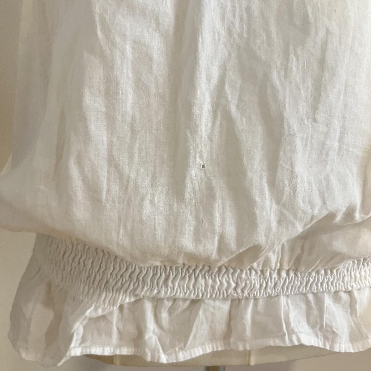 Other y2k romantic coquette white blouse with open back detail🌹 Size S / US 4 / IT 40 - 4 Thumbnail