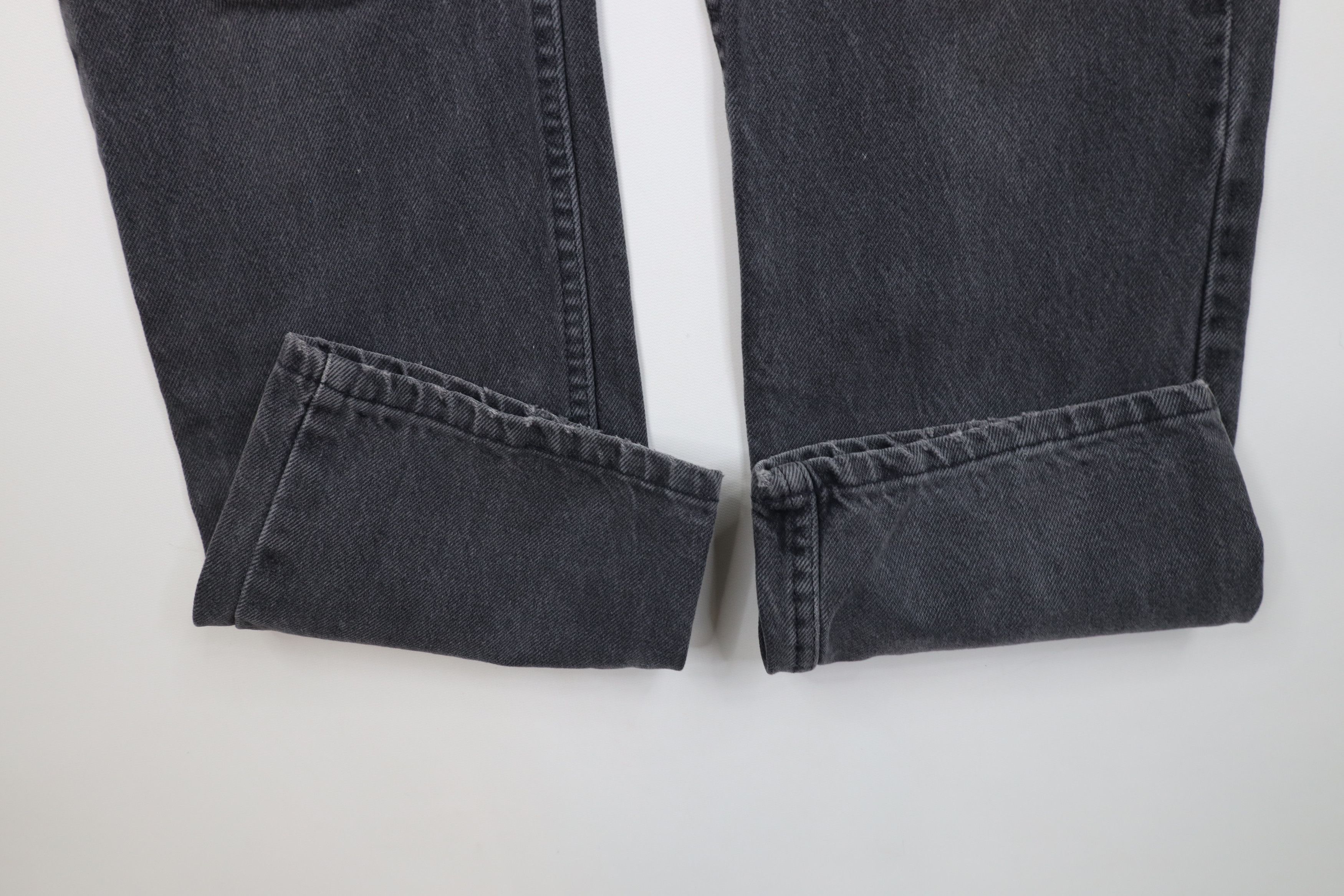 Vintage Vintage 70s Streetwear Straight Leg Denim Jeans Black USA Size US 36 / EU 52 - 5 Thumbnail