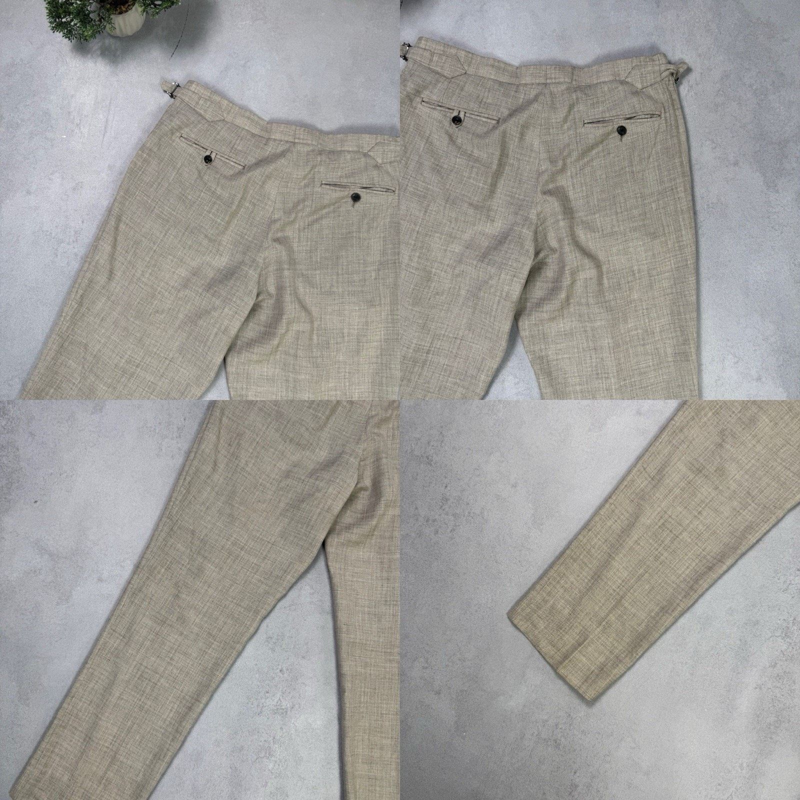 Hackett J.P. Hackett 14 Savile Raw Loro Piaba Ink Suit Men 42r/52r Size 42R - 22 Thumbnail