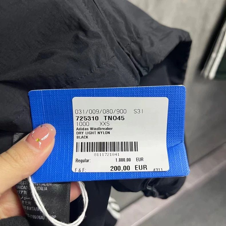 Balenciaga Balenciaga Adidas latest black embroidered logo hooded jack Size US XXS / EU 40 - 4 Thumbnail