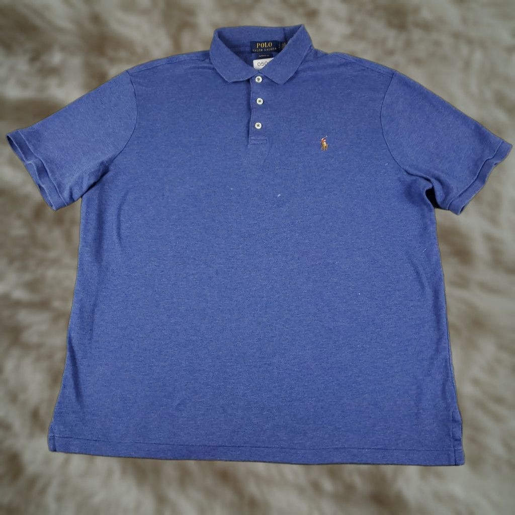 Ralph Lauren Ralph Lauren Polo Shirt Mens Large Blue Casual Short Sleeve Activewear Size US L / EU 52-54 / 3 - 1 Thumbnail