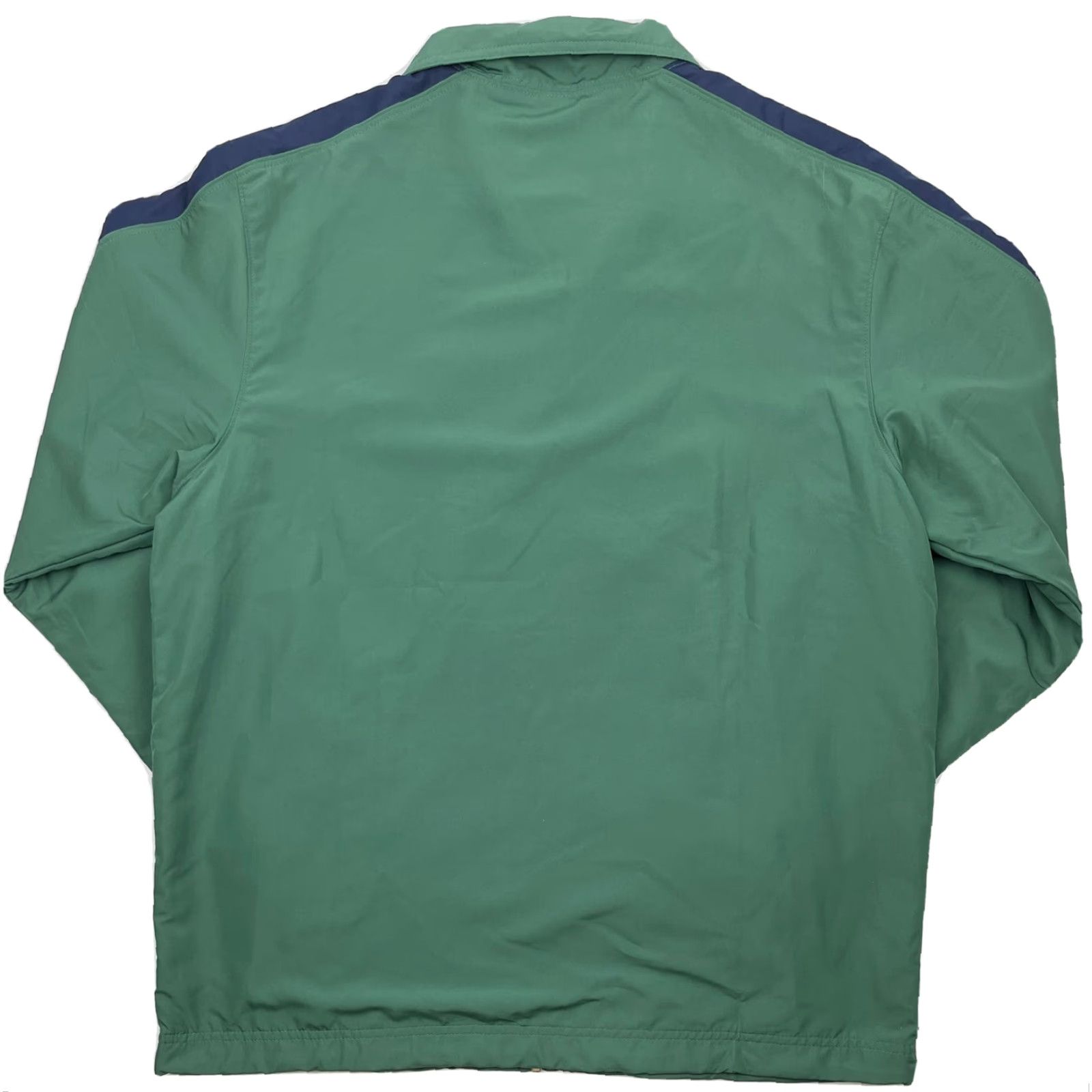 Nike Nike Men's Track Jacket Full Zip Lined Nylon Windbreaker Green Size L Swoosh Sports Size US L / EU 52-54 / 3 - 5 Thumbnail