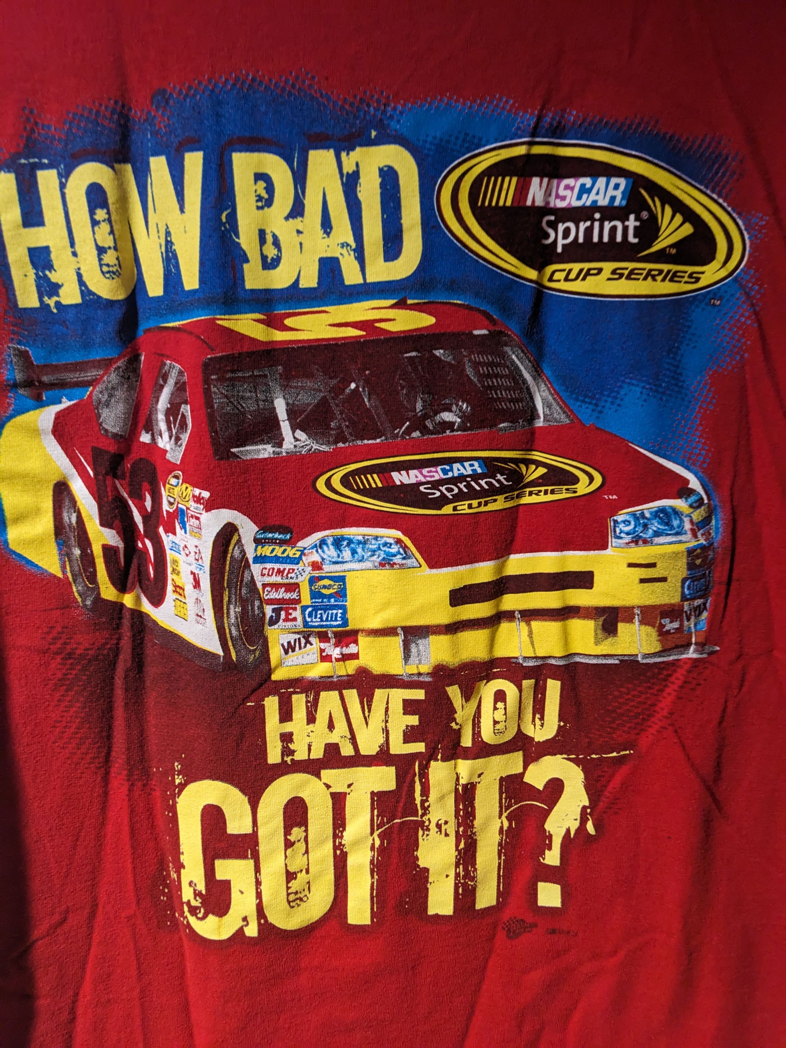 NASCAR × Vintage Vintage 90s Nascar Junkie Nascar Sprint Cup Series T-Shirt Size US L / EU 52-54 / 3 - 2 Thumbnail
