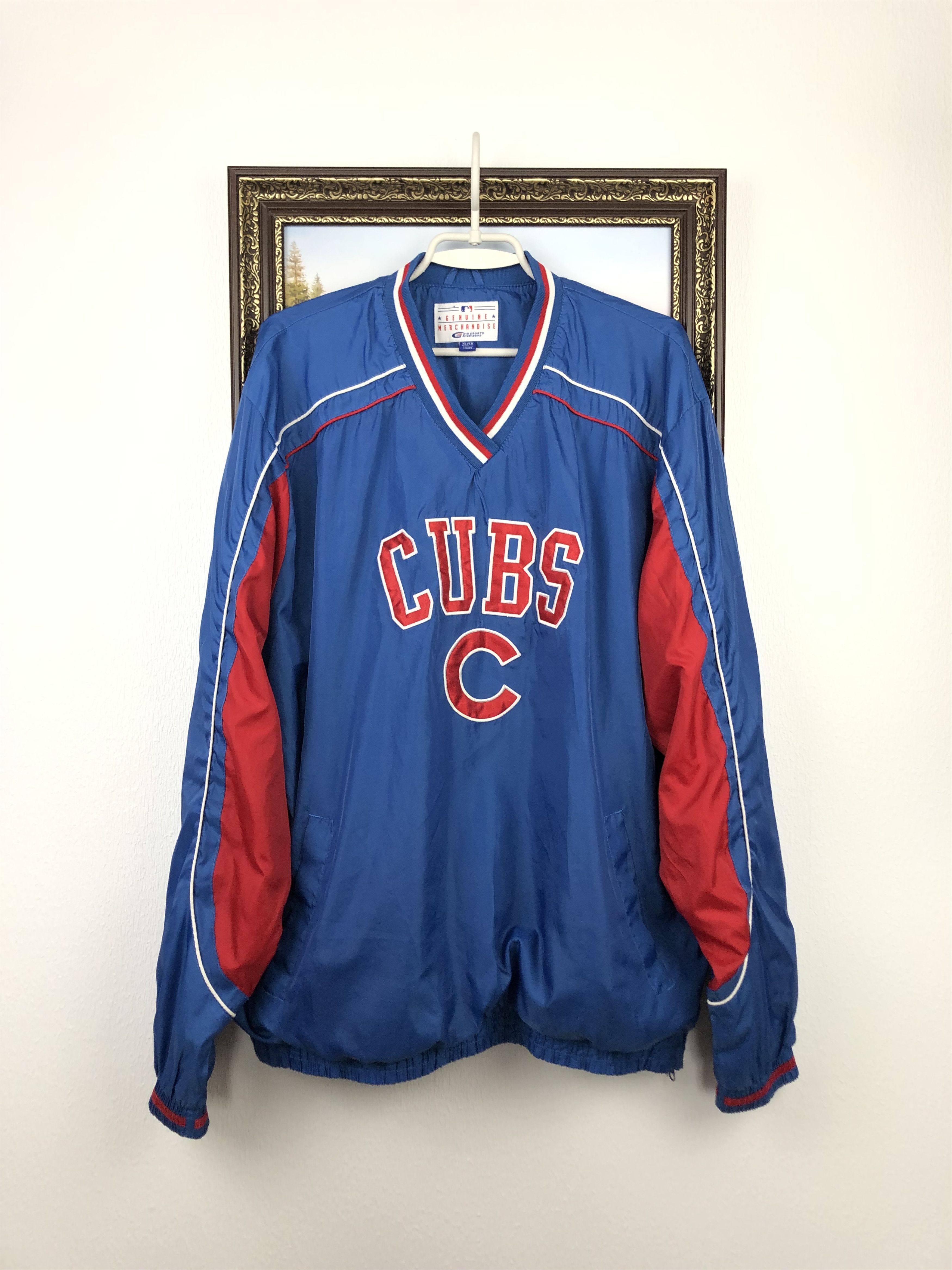 MLB Vintage Chicago Cubs Sweatshirt Blue MLB Baseball Jacket Size US XL / EU 56 / 4 - 1 Thumbnail