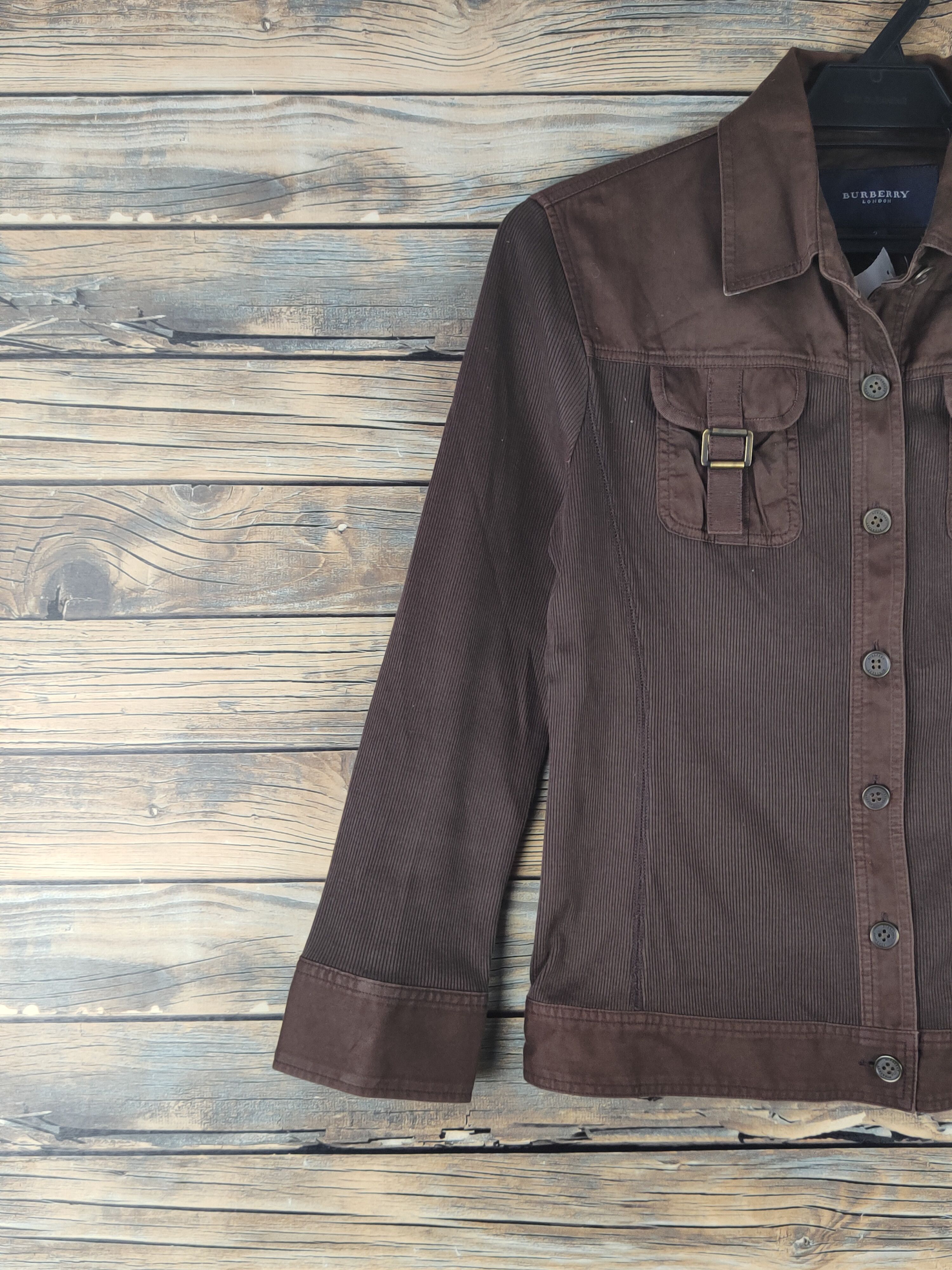 Burberry DL Burberry Brown Button Ups #1679 Size XS / US 0-2 / IT 36-38 - 3 Thumbnail