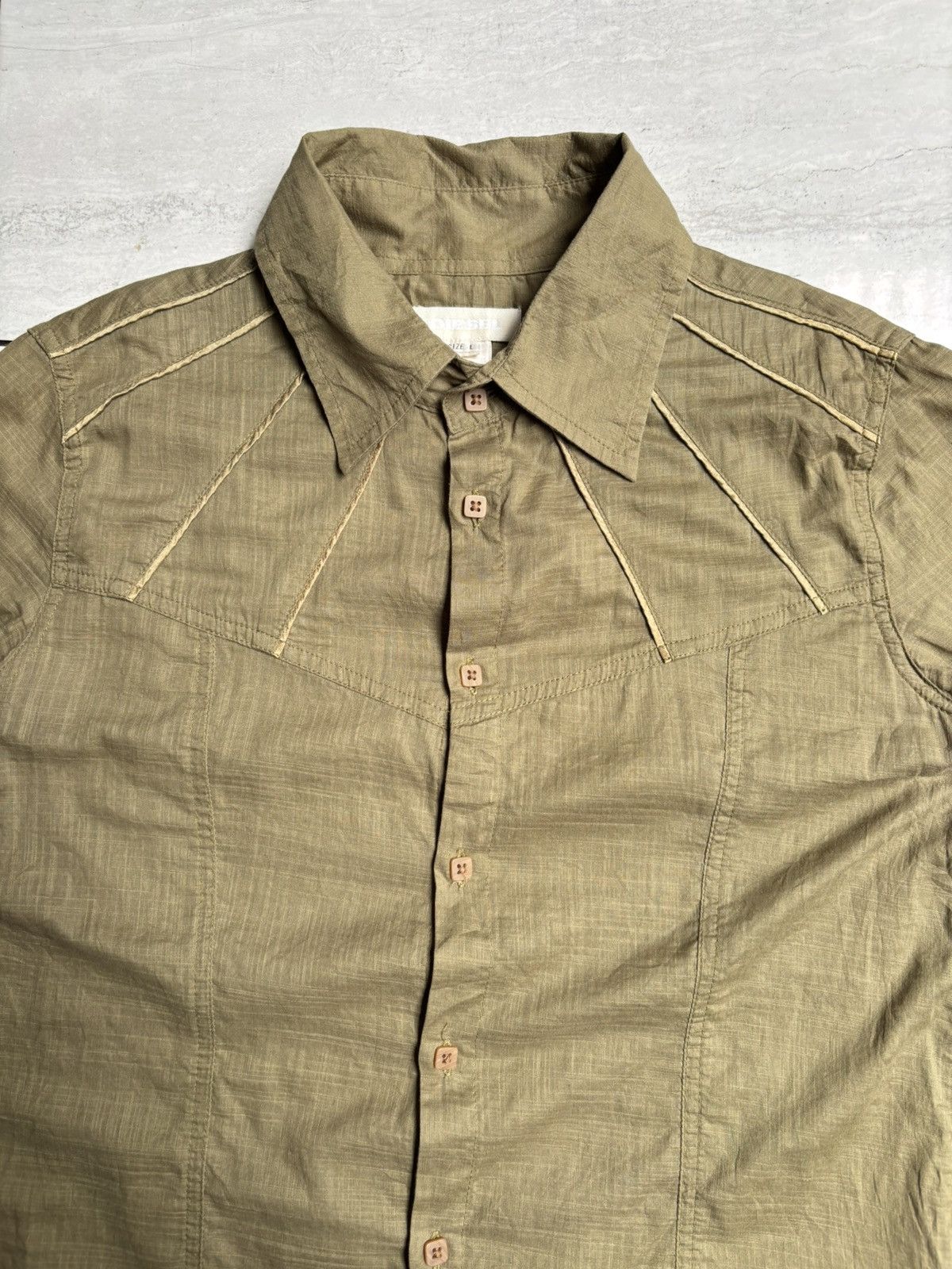 Diesel DIESEL Green Shirt Size US S / EU 44-46 / 1 - 8 Thumbnail