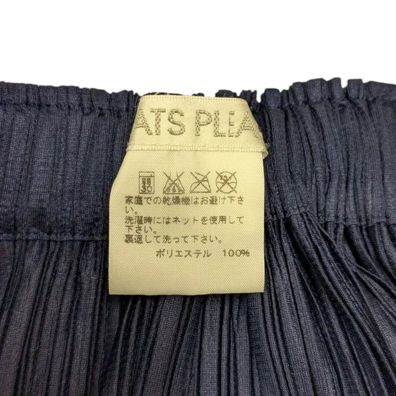 Issey Miyake Issey Miyake size:2 Blue and black pleated skirt Size 31" - 5 Thumbnail