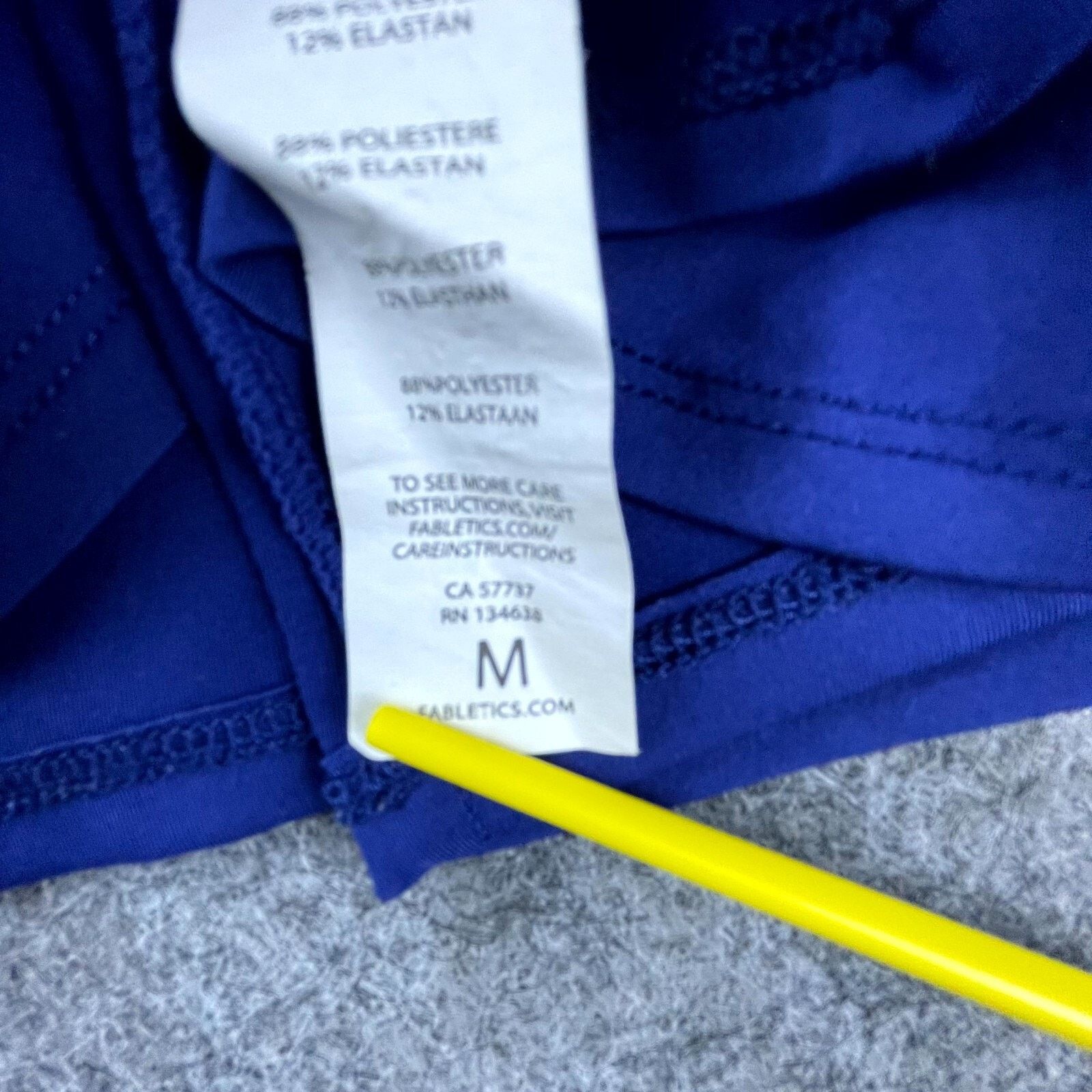 Fabletics Fabletics Chiara Tank Top Womens Medium Blue Halter Keyhole Size M / US 6-8 / IT 42-44 - 8 Thumbnail