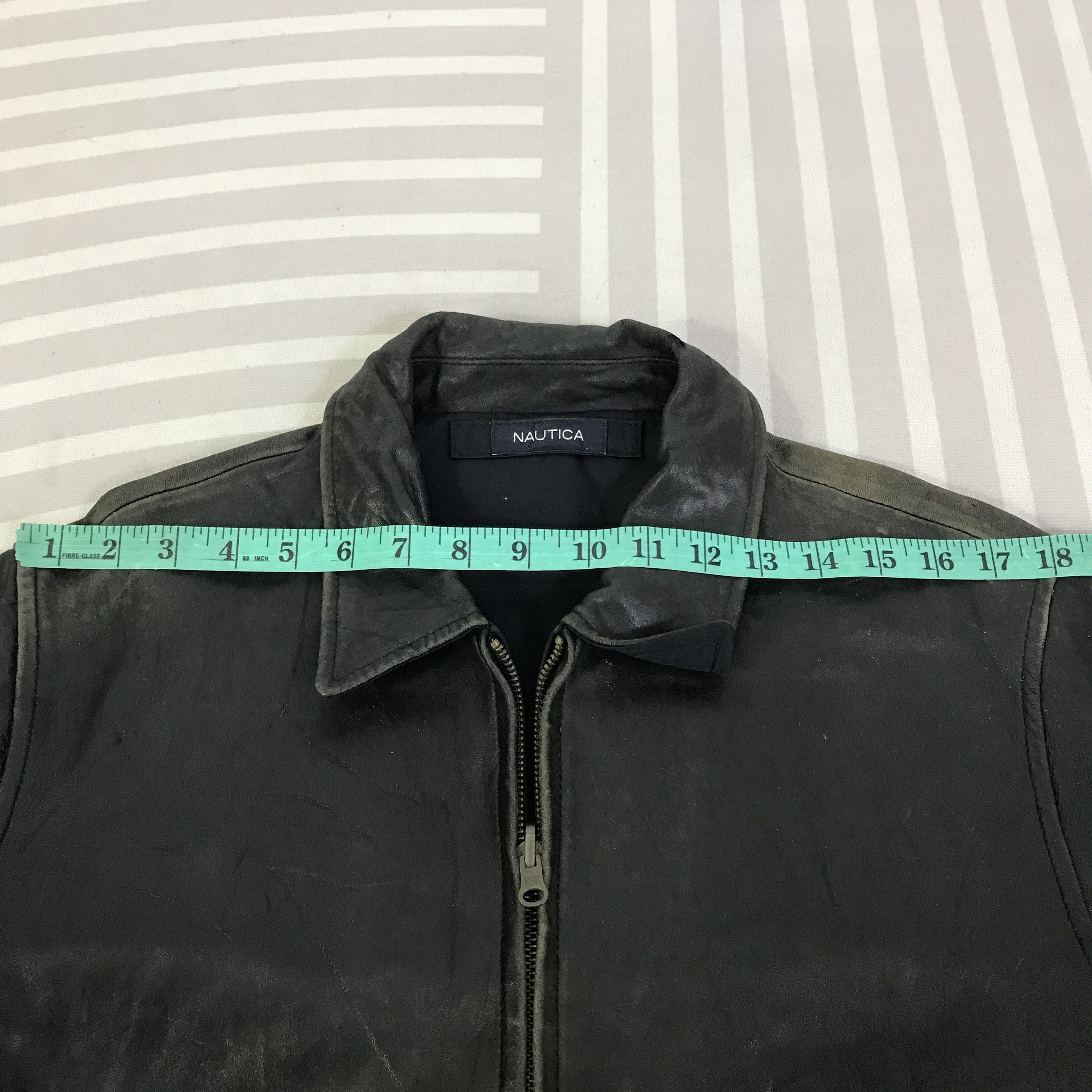 Nautica Vintage Nautica Leather Jacket K115B17 Size US L / EU 52-54 / 3 - 6 Thumbnail