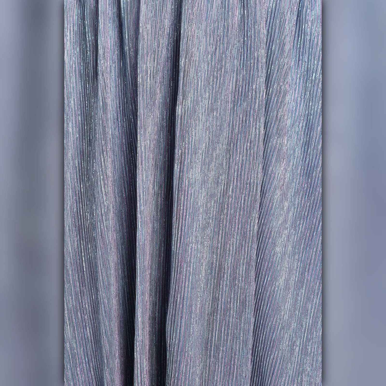 Other • A063 • (XS) Lulus Blue Metallic V-Neck Skater Dress Size XS / US 0-2 / IT 36-38 - 5 Thumbnail