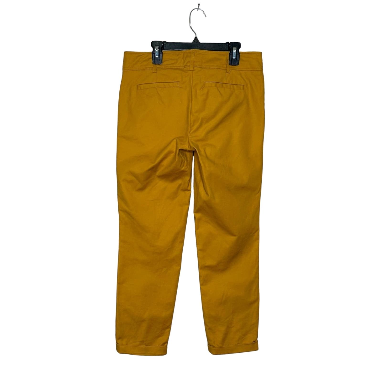Cynthia Rowley Cynthia Rowley yellow mustard crop cuffed hems pants size 2 Size 26" / US 2 / IT 38 - 2 Thumbnail