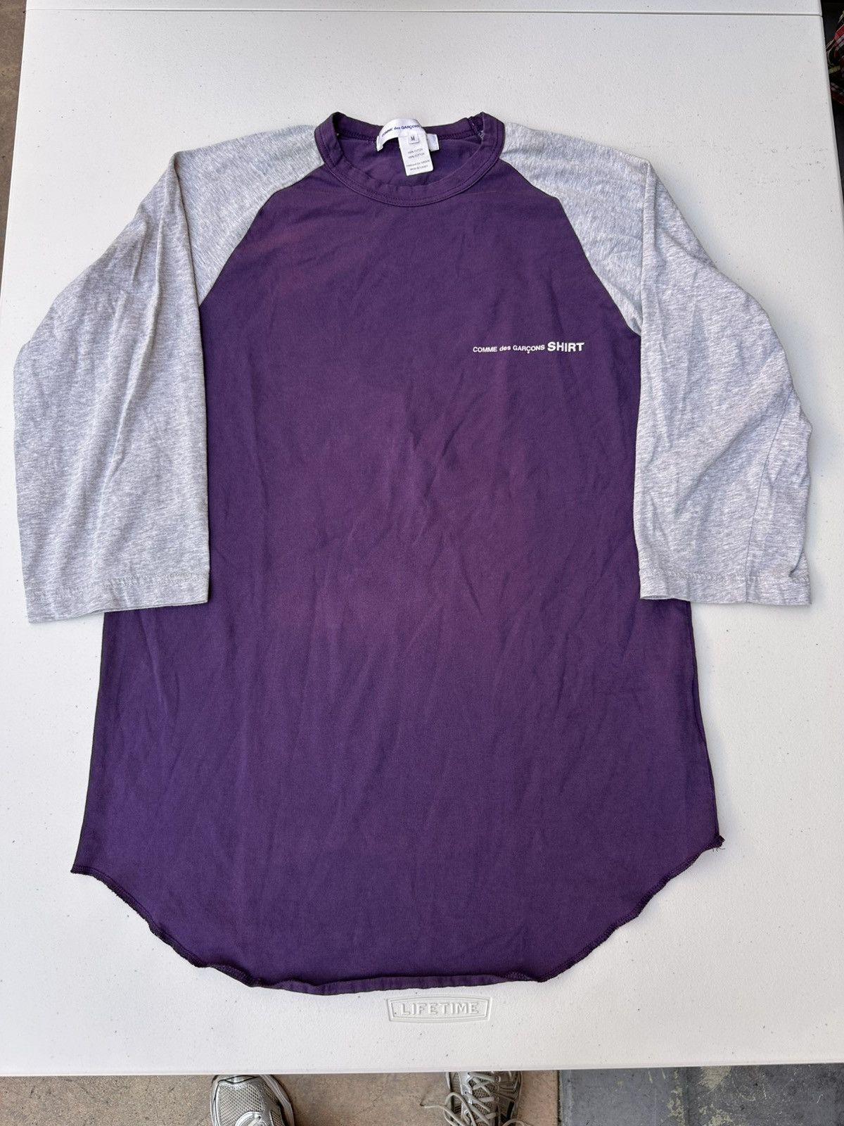 Comme des Garcons CDG Logo Baseball Shirt Purple Size US M / EU 48-50 / 2 - 1 Thumbnail