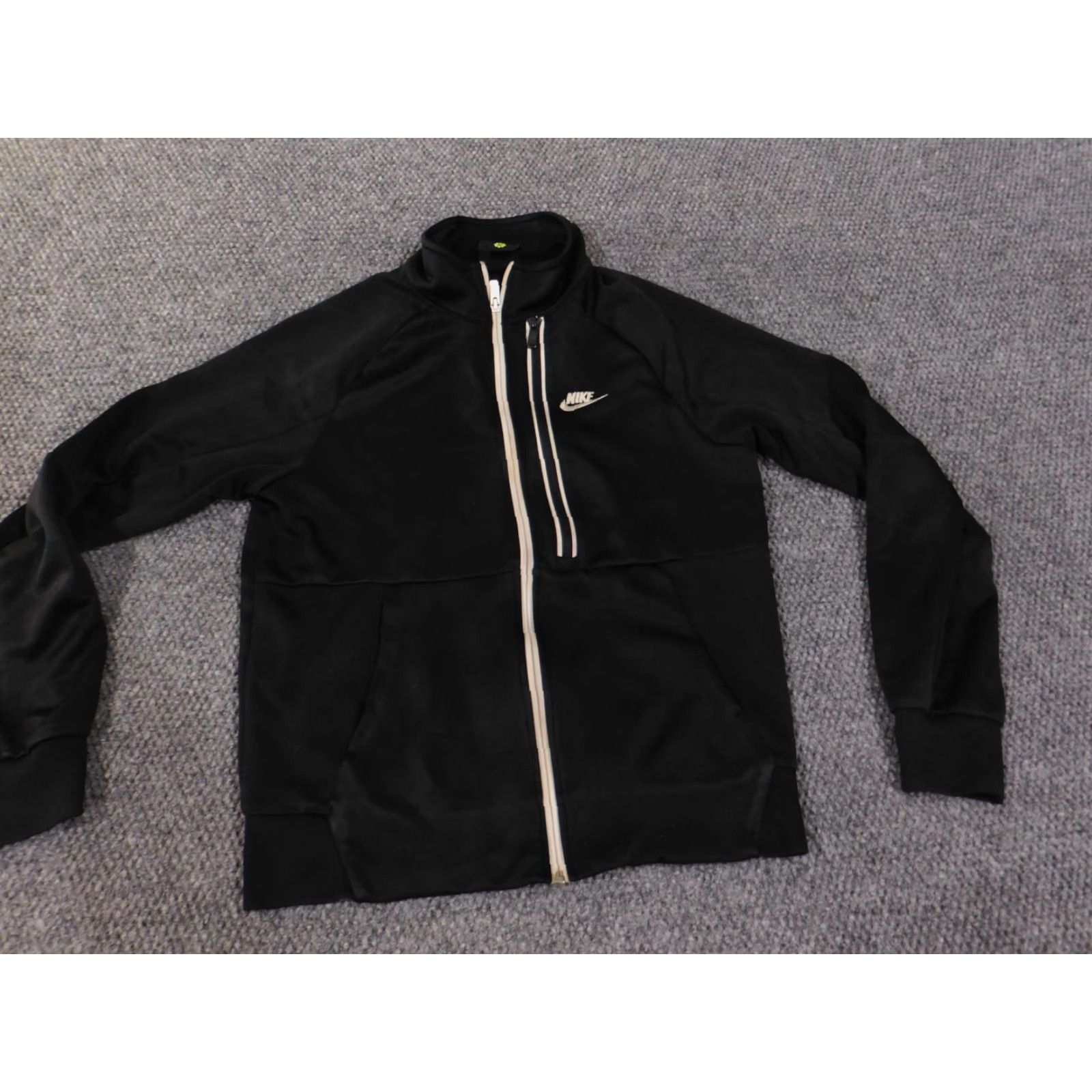 Nike nike sweatshirt women small black logo zip stretch run performance Size S / US 4 / IT 40 - 3 Thumbnail