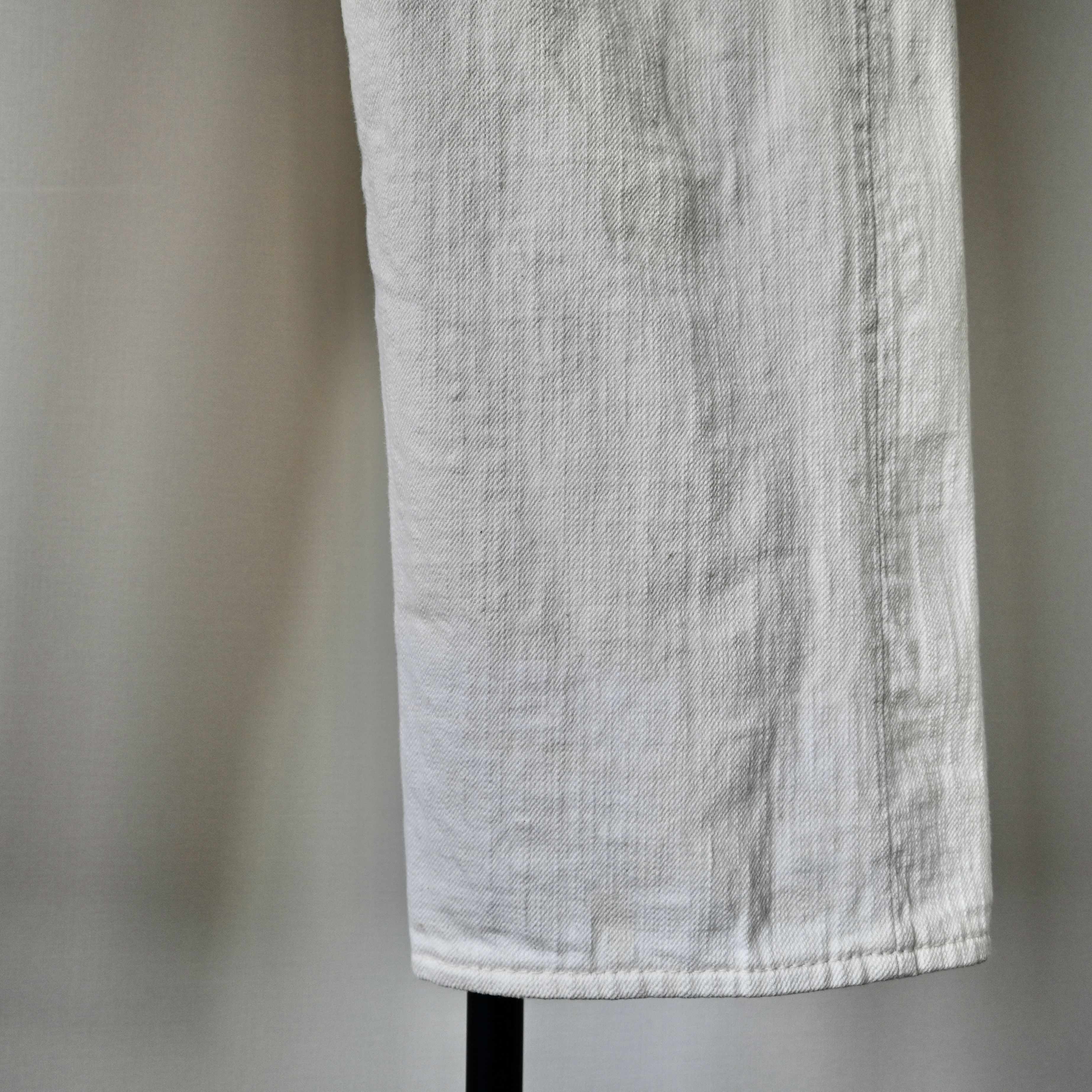 Evisu Hidehiko Yamane by Evisu white slub denim jeans Size US 33 - 12 Thumbnail