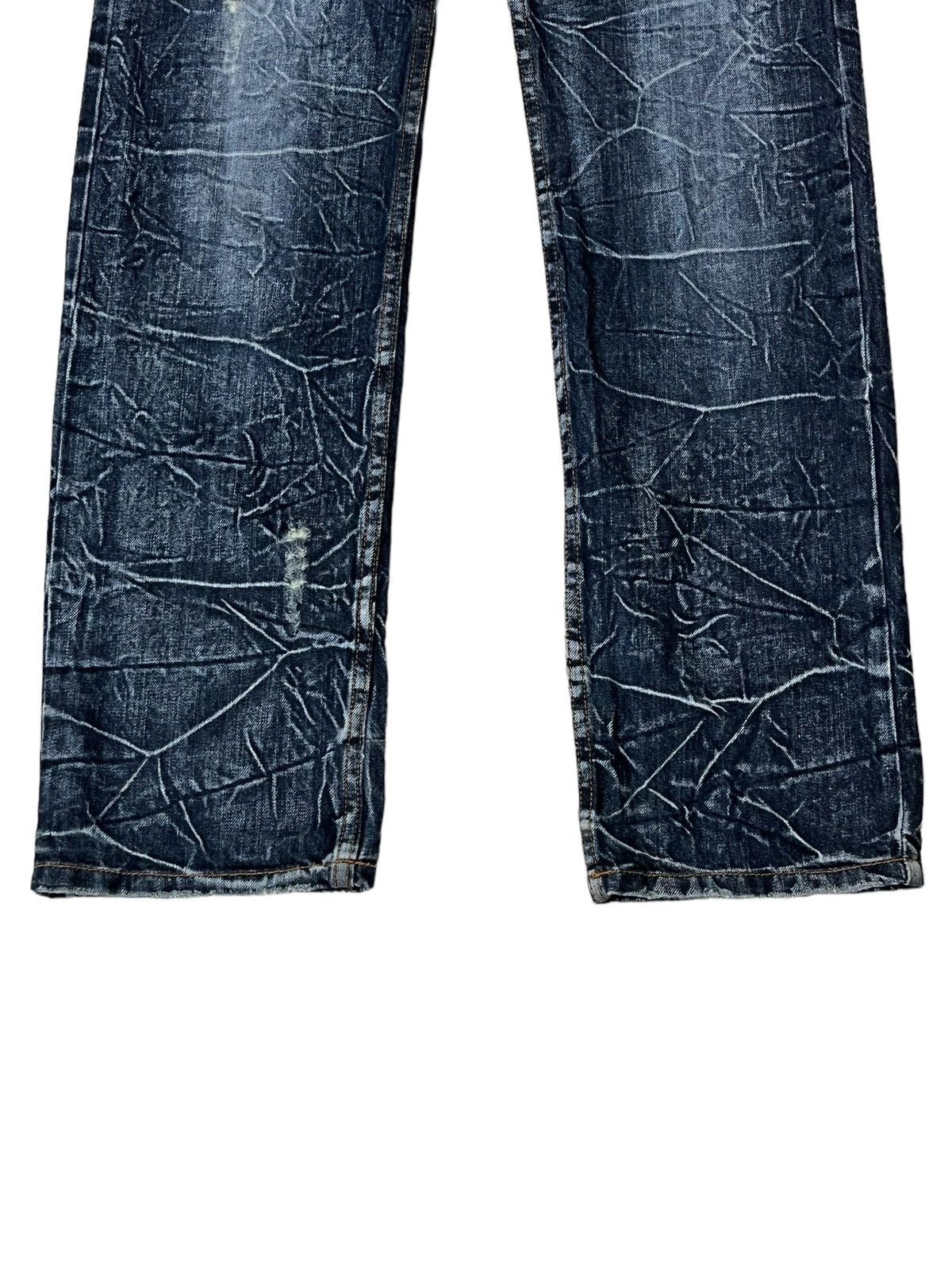 Japanese Brand SICK🔥JAPANESE BRAND "NYLAUS JEANS" DOUBLE WAIST JEANS/DENIM Size US 31 - 3 Thumbnail