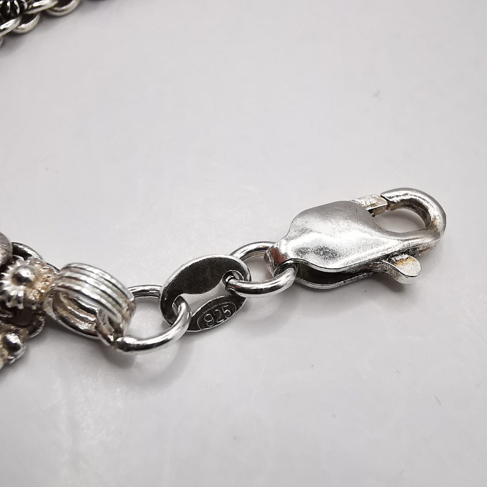 Sterling Silver Vintage Jewelry Chain,925 Sterling Silver,Signed 25,10g Size ONE SIZE - 6 Thumbnail