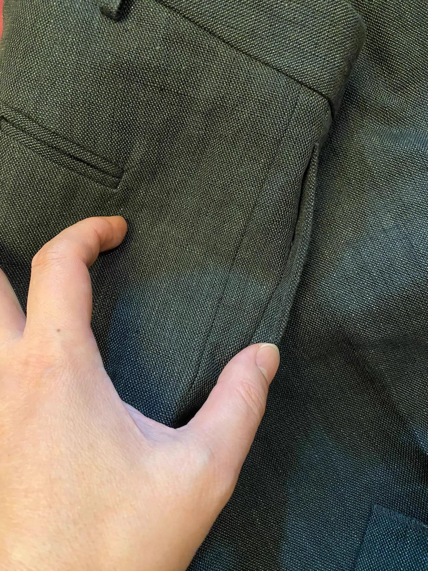 Burberry Burberry Prorsum Heavy Linen Dark Gray Pants Sz 46 Size US 30 / EU 46 - 8 Thumbnail