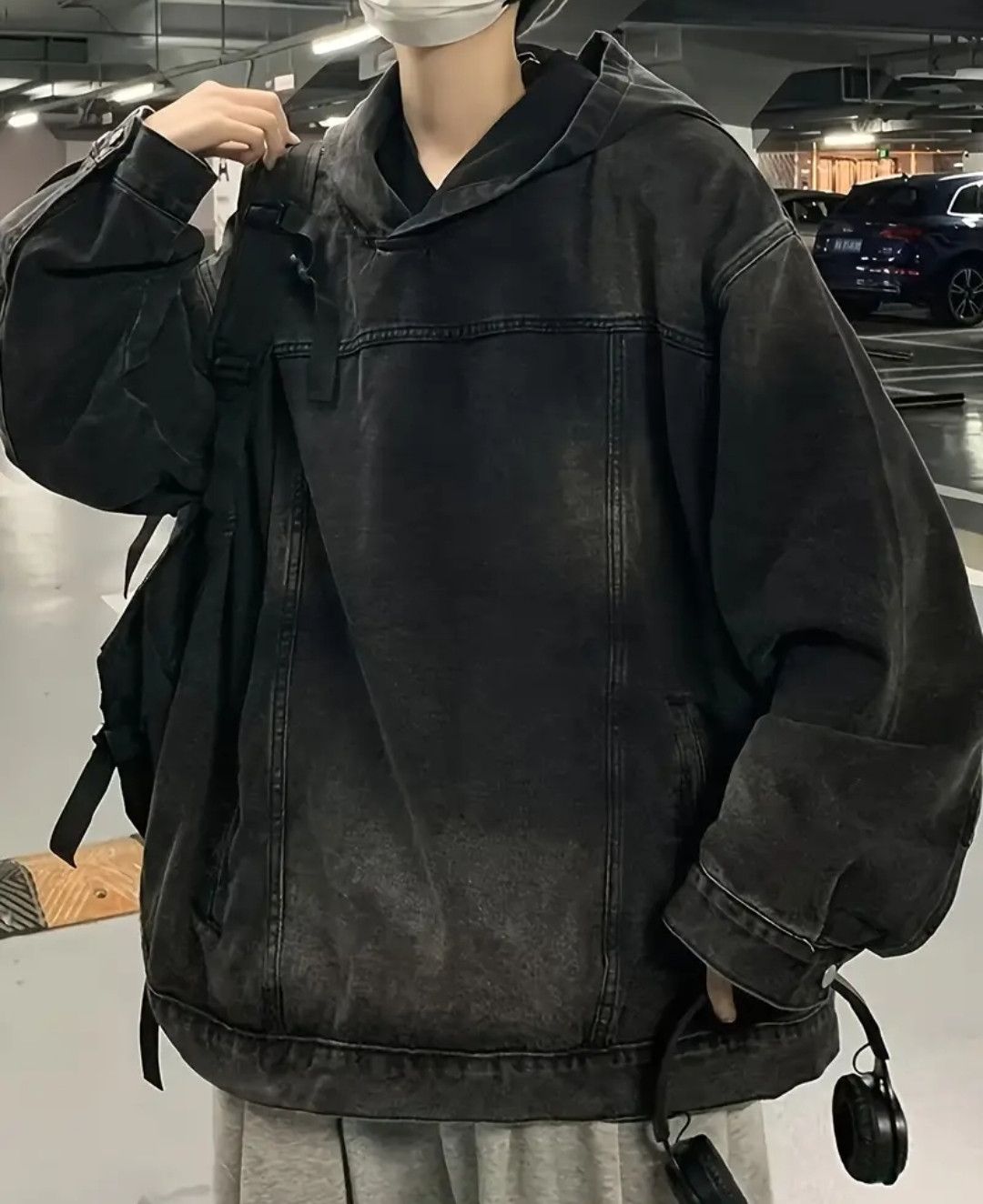 Japanese Brand × Vintage Y2K Oversized Hood Distressed Denim Pockets Hoodie Size US L / EU 52-54 / 3 - 1 Thumbnail