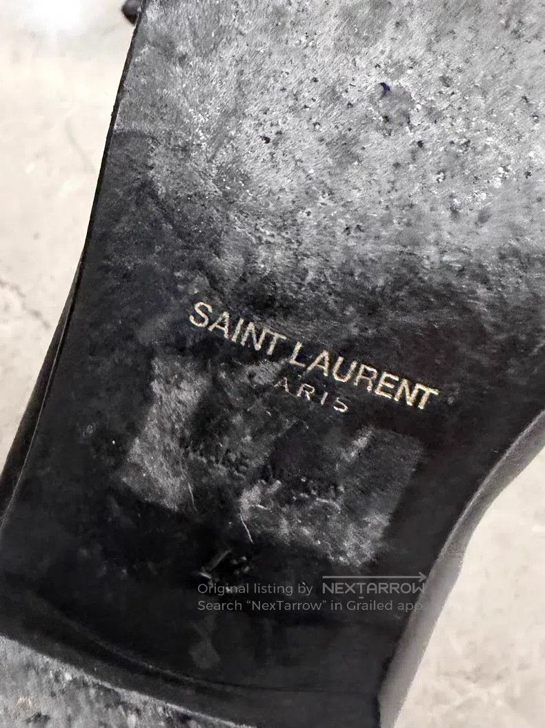 Saint Laurent Paris Saint Laurent Paris Poster Style Double Row Silver Studs D Size US 10 / EU 43 - 8 Thumbnail