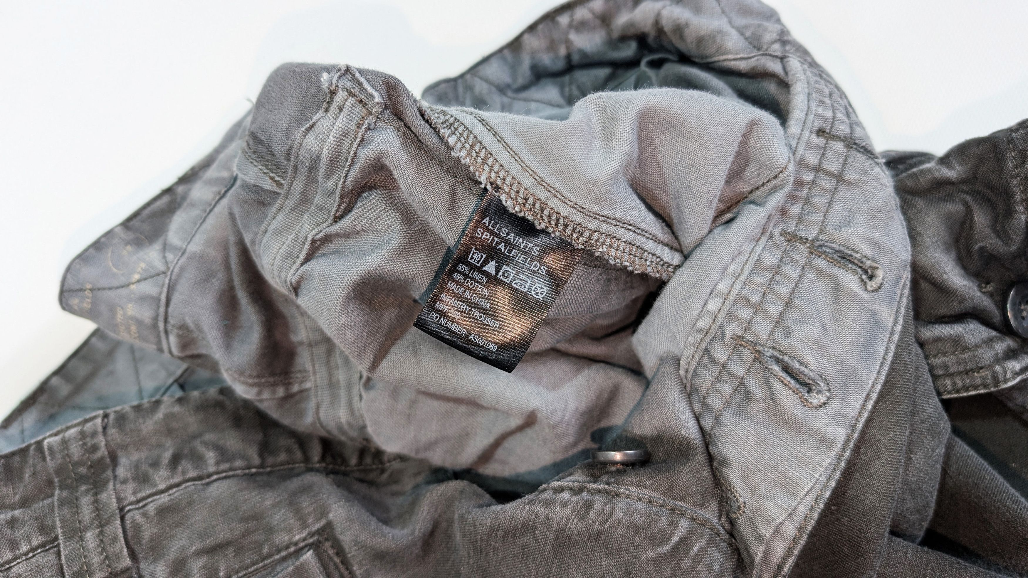 Allsaints Allsaints Infantry Linen Cotton Cargo Military Pants Size 32 Size US 32 / EU 48 - 6 Thumbnail