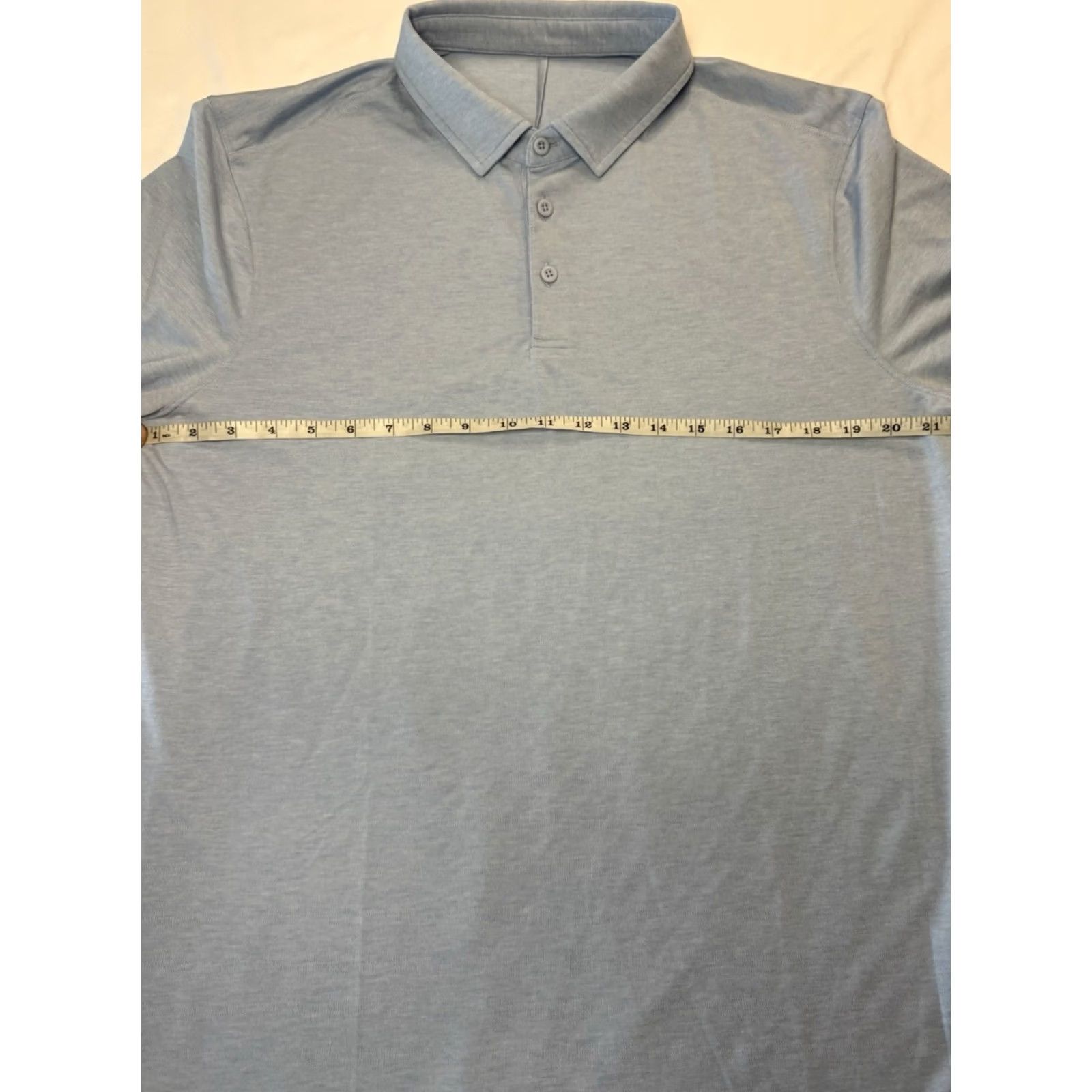 Lululemon Lululemon Evolution Polo Shirt Sleeve Golf Polo Light Blue Size Large Mens Short Sleeve? Size US L / EU 52-54 / 3 - 3 Thumbnail