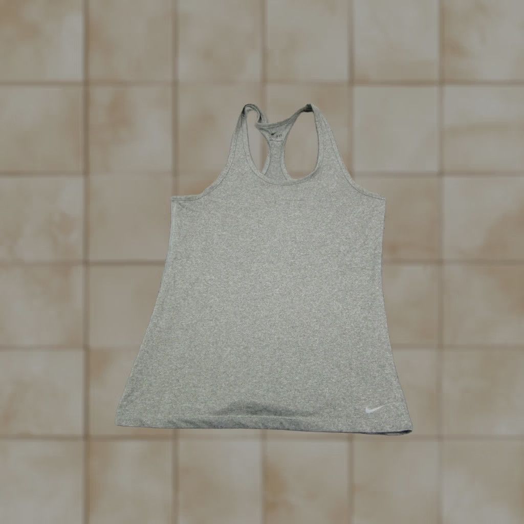 Nike Nike Tank Top Shirt Womens Medium Gray Racerback Athletic Sports Gym Workout 90s Size M / US 6-8 / IT 42-44 - 1 Thumbnail