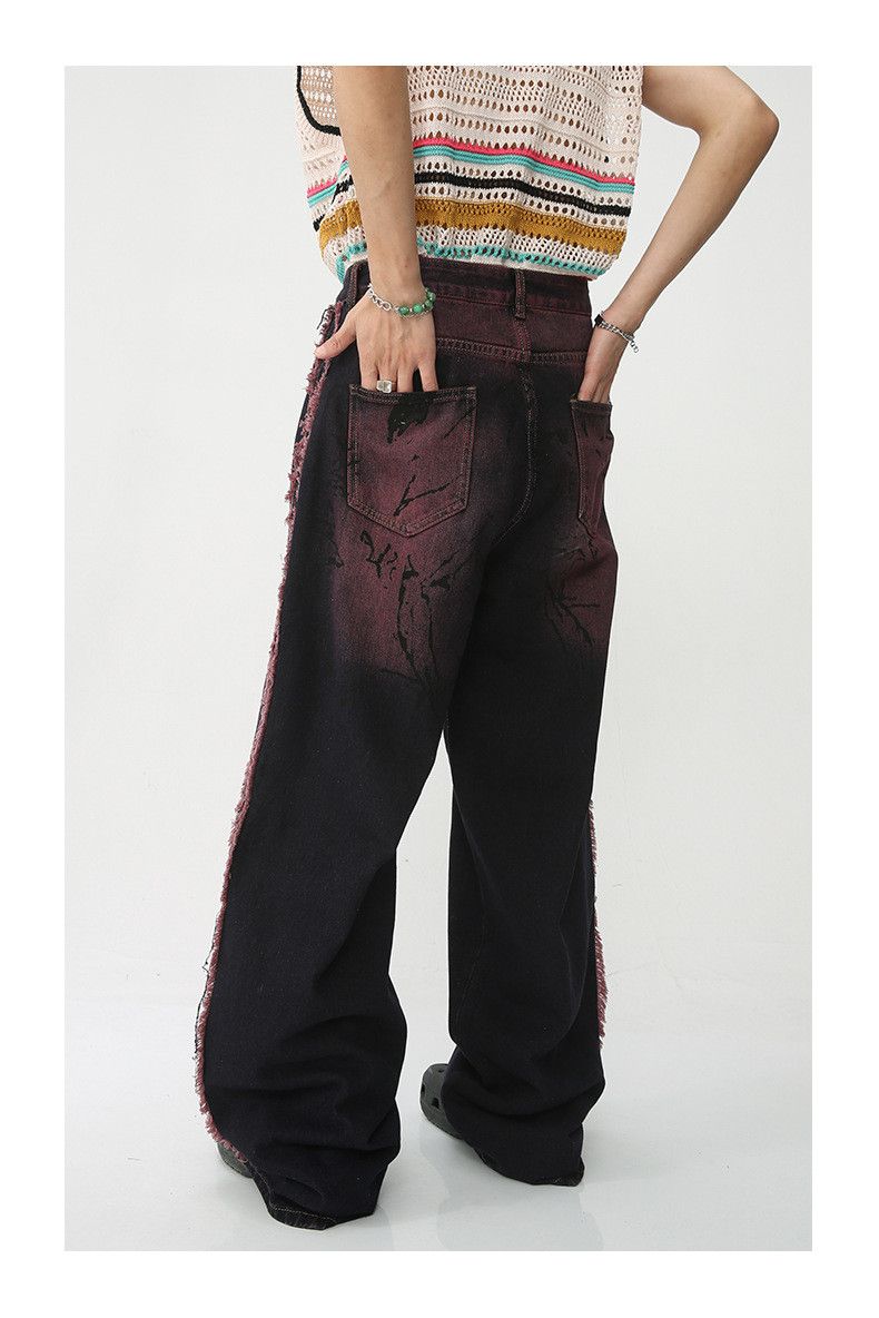 Japanese Brand Japanese retro casual loose tie-dye jeans Size US 32 / EU 48 - 5 Thumbnail