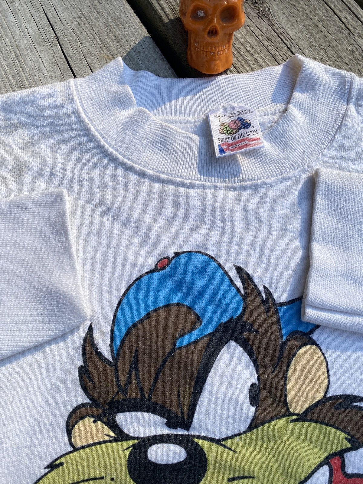 Vintage × Warner Bros Vintage 90s Taz Looney Tunes sweatshirt sz L Size US L / EU 52-54 / 3 - 5 Thumbnail