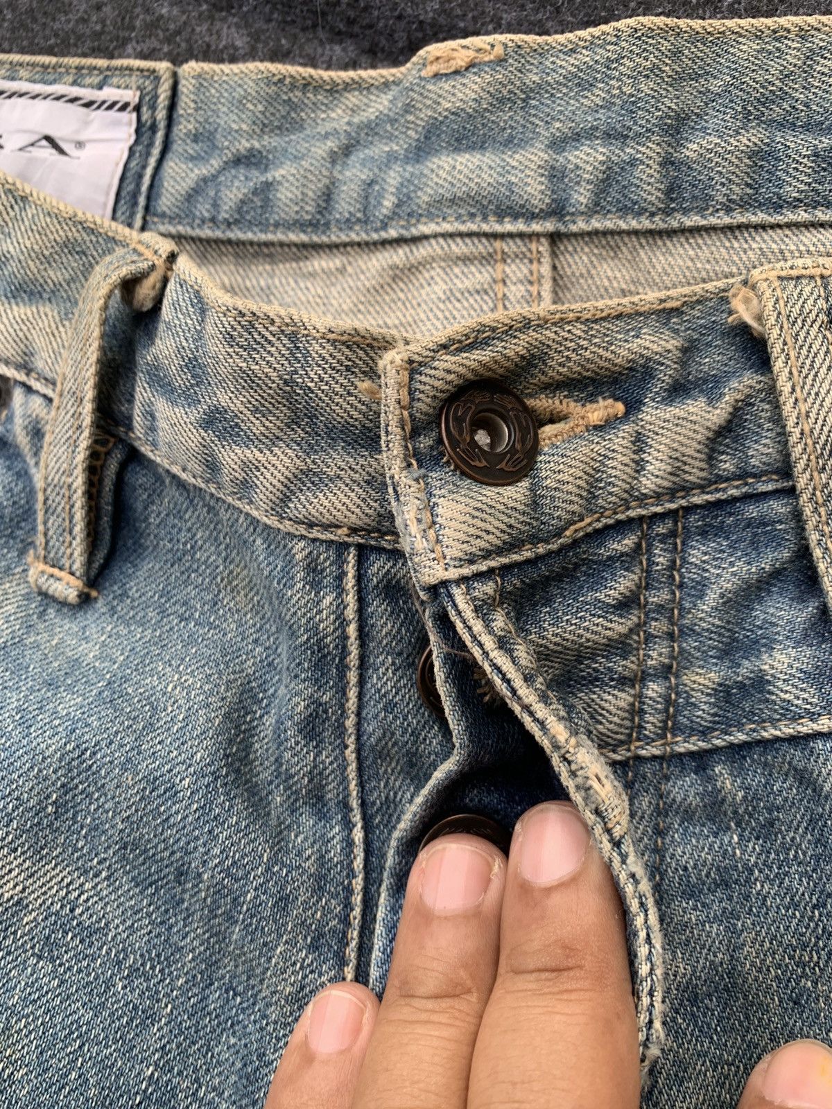 Vintage Rare Distressed Ossa Mondo Jeans – Made in Japan 🇯🇵 Size US 33 - 6 Thumbnail