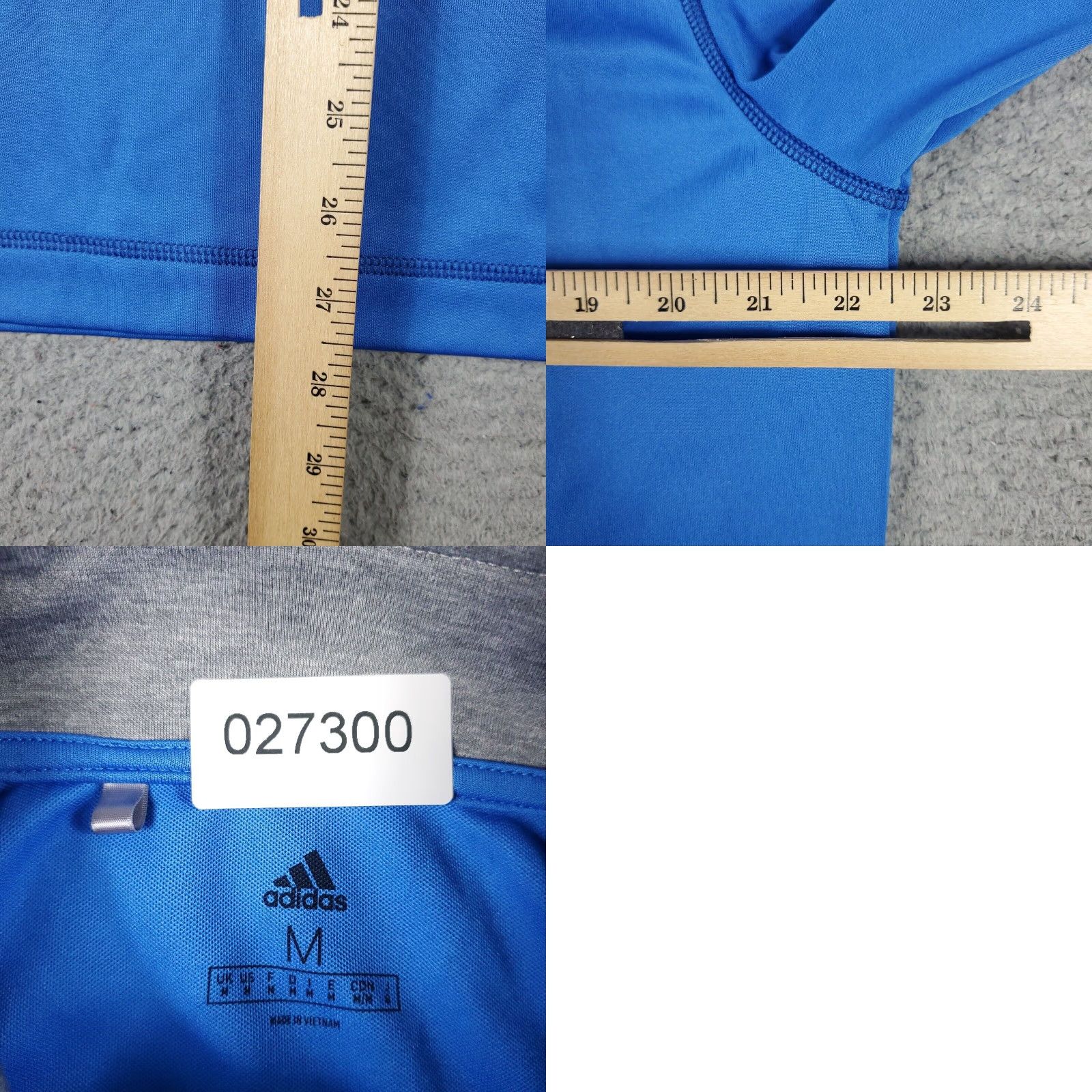 Adidas Adidas Sweater Mens Medium Blue 1/4 Zip Up Pullover Sweatshirt Knitted Zip Mock Neck Casual Lightweight Sports Modern Regular Fit Size US M / EU 48-50 / 2 - 8 Thumbnail