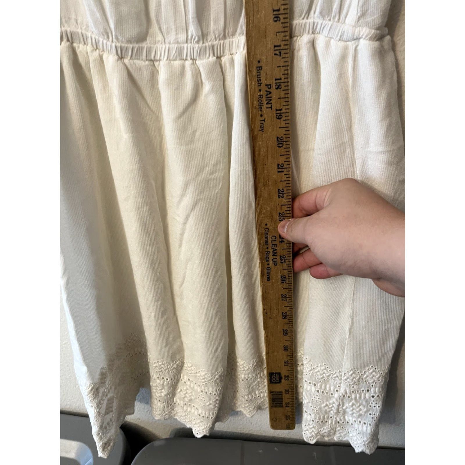 H&M VINTAGE H&M Bohemian Dress Women Juniors Size 4 Sleeveless White Short A-Line Sundress Size S / US 4 / IT 40 - 5 Thumbnail