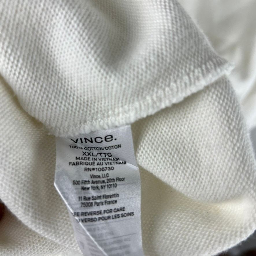 Vince Vince Off-White Pique Double Knit Long Sleeve Polo Size XXL Size US XXL / EU 58 / 5 - 8 Thumbnail