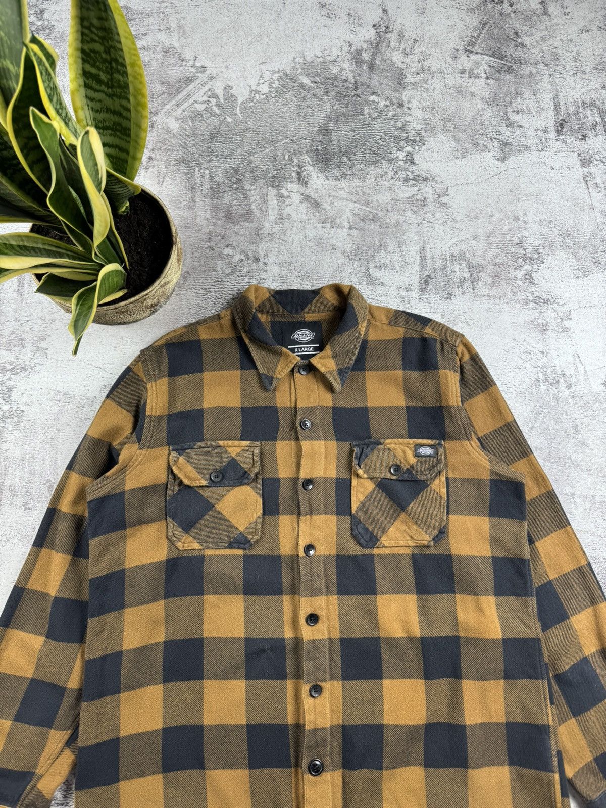 Dickies Dickies West Checked Striped Pocket Longsleeve Button Shirt Size US XL / EU 56 / 4 - 5 Thumbnail