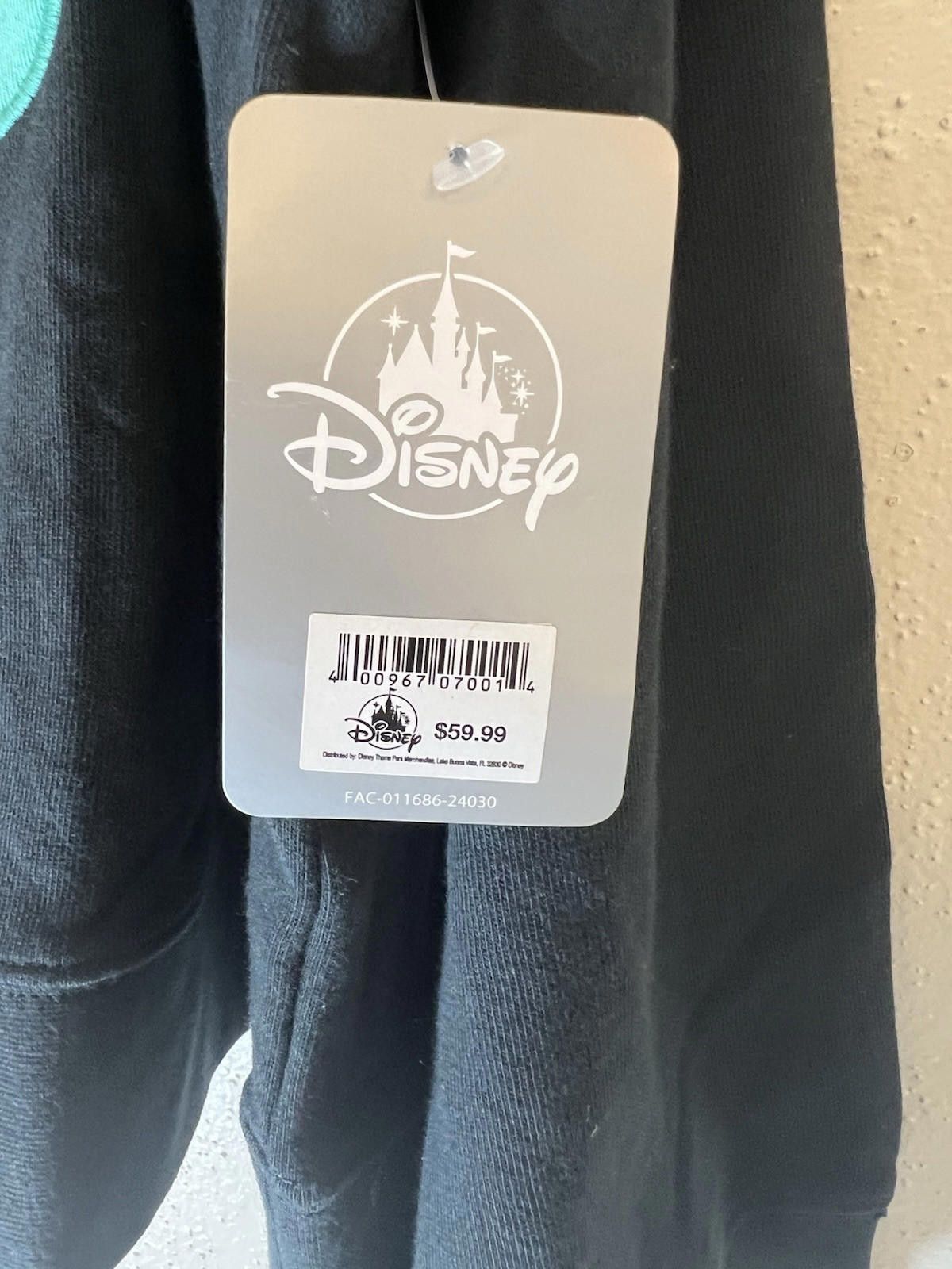 Disney NWT Disney Spirit Jersey 1X Black Disneyland Resort Size ONE SIZE - 2 Thumbnail