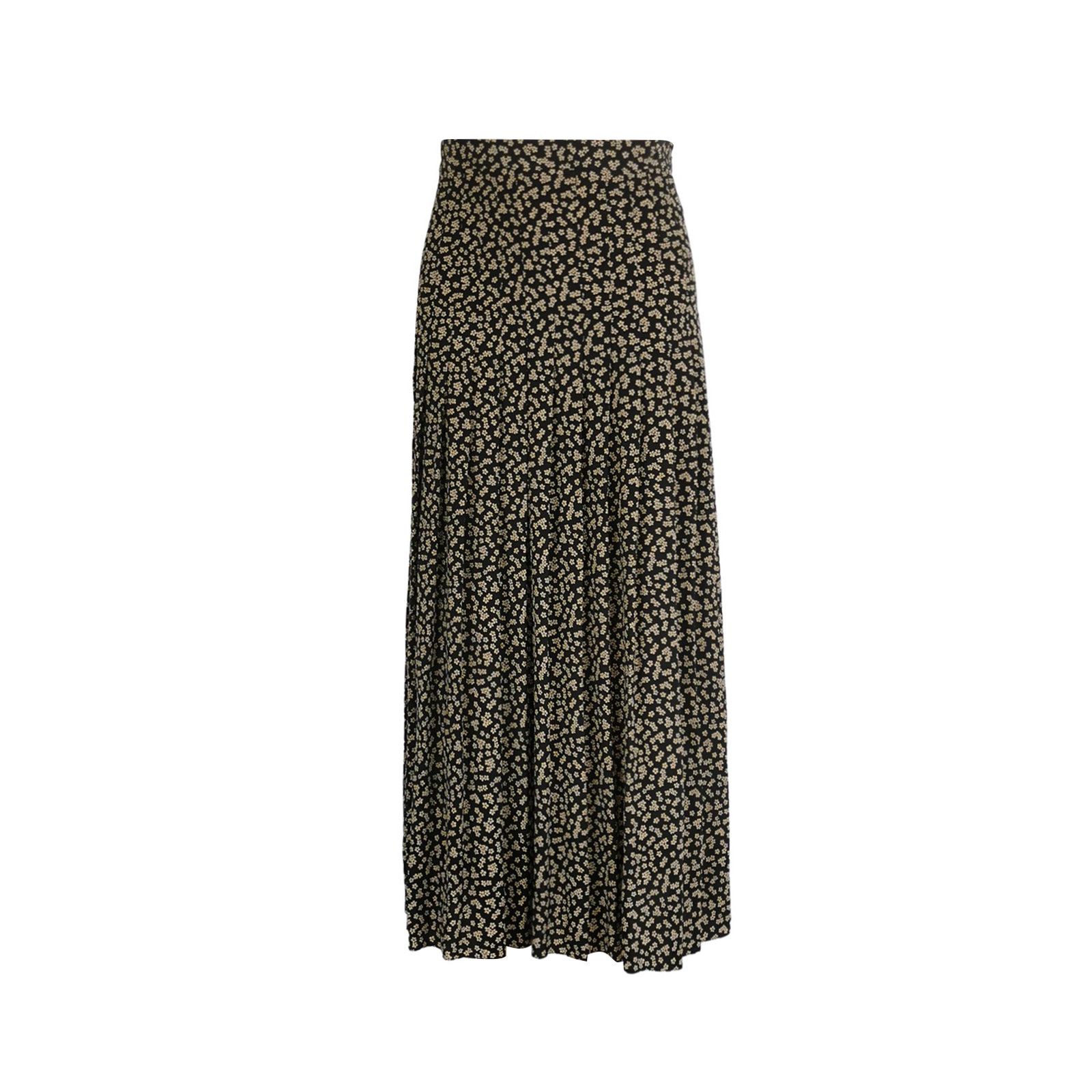 Celine Floral Print Silk Midi Skirt Size 36, Women's (Size 26)