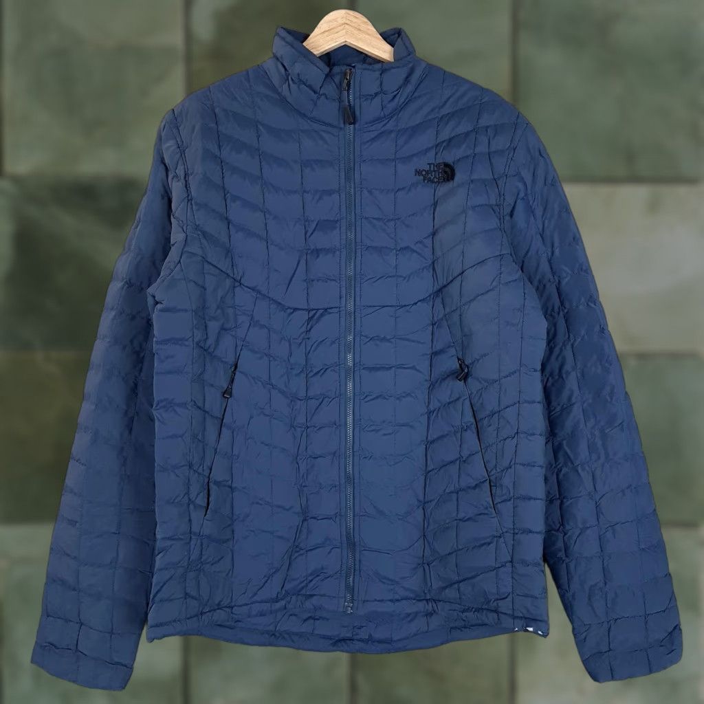 The North Face The North Face Jacket Mens M Blue ThermoBall Full Zip Puffer Lightweight Insulated Casual Fall Winter Size US M / EU 48-50 / 2 - 1 Thumbnail