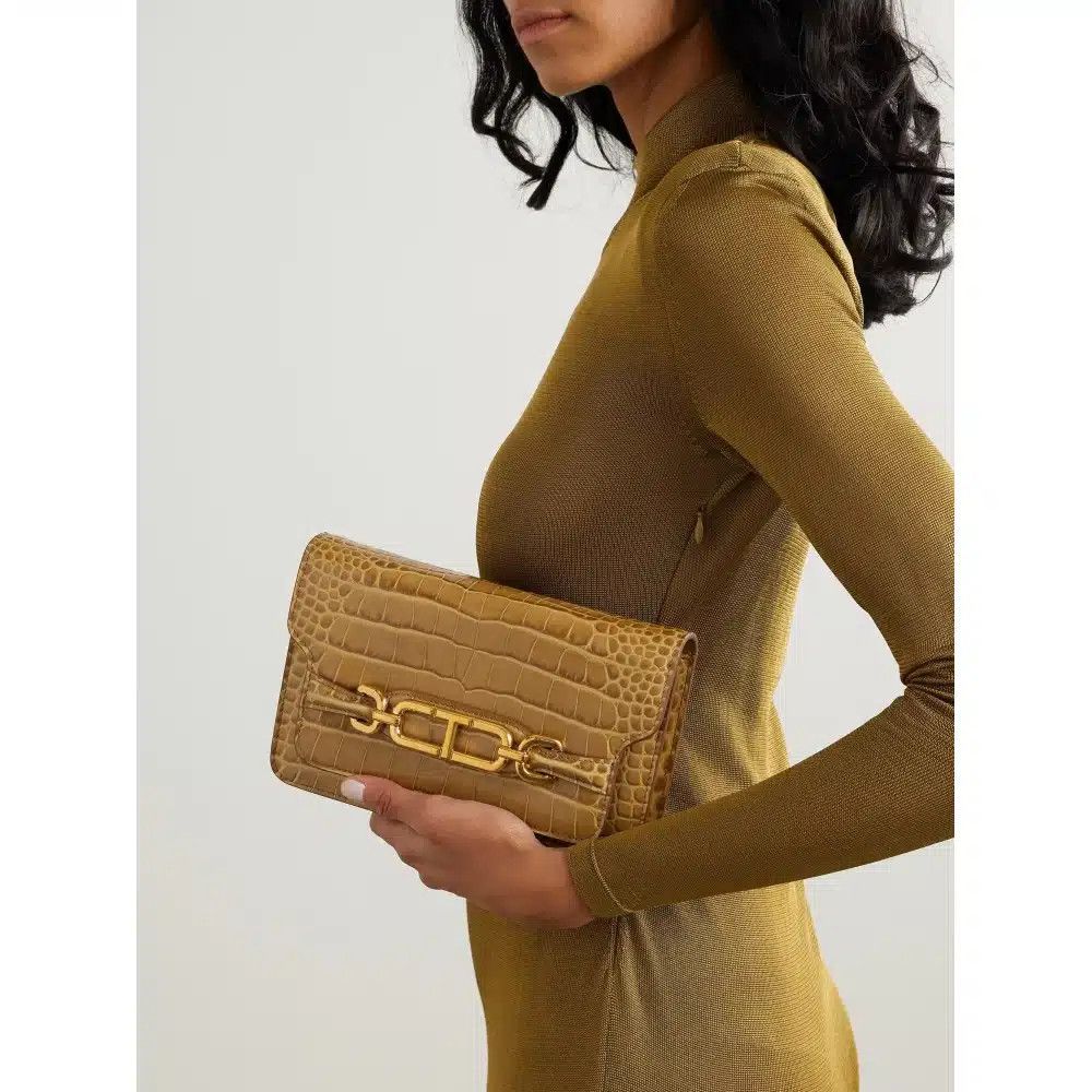 Tom Ford o1loc1c0425 L1783 Size: OS /Croc Embossed Small Shoulder Bag Size ONE SIZE - 2 Thumbnail
