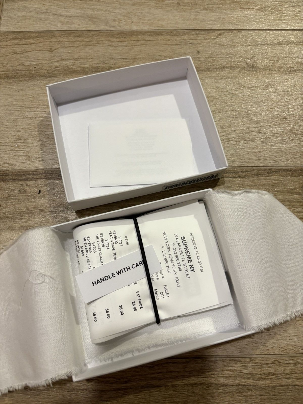 小物 MM6 Maison Margiela Receipt Wallet Supreme x MM6 Maison Margiela Receipt Wallet White - 24SS