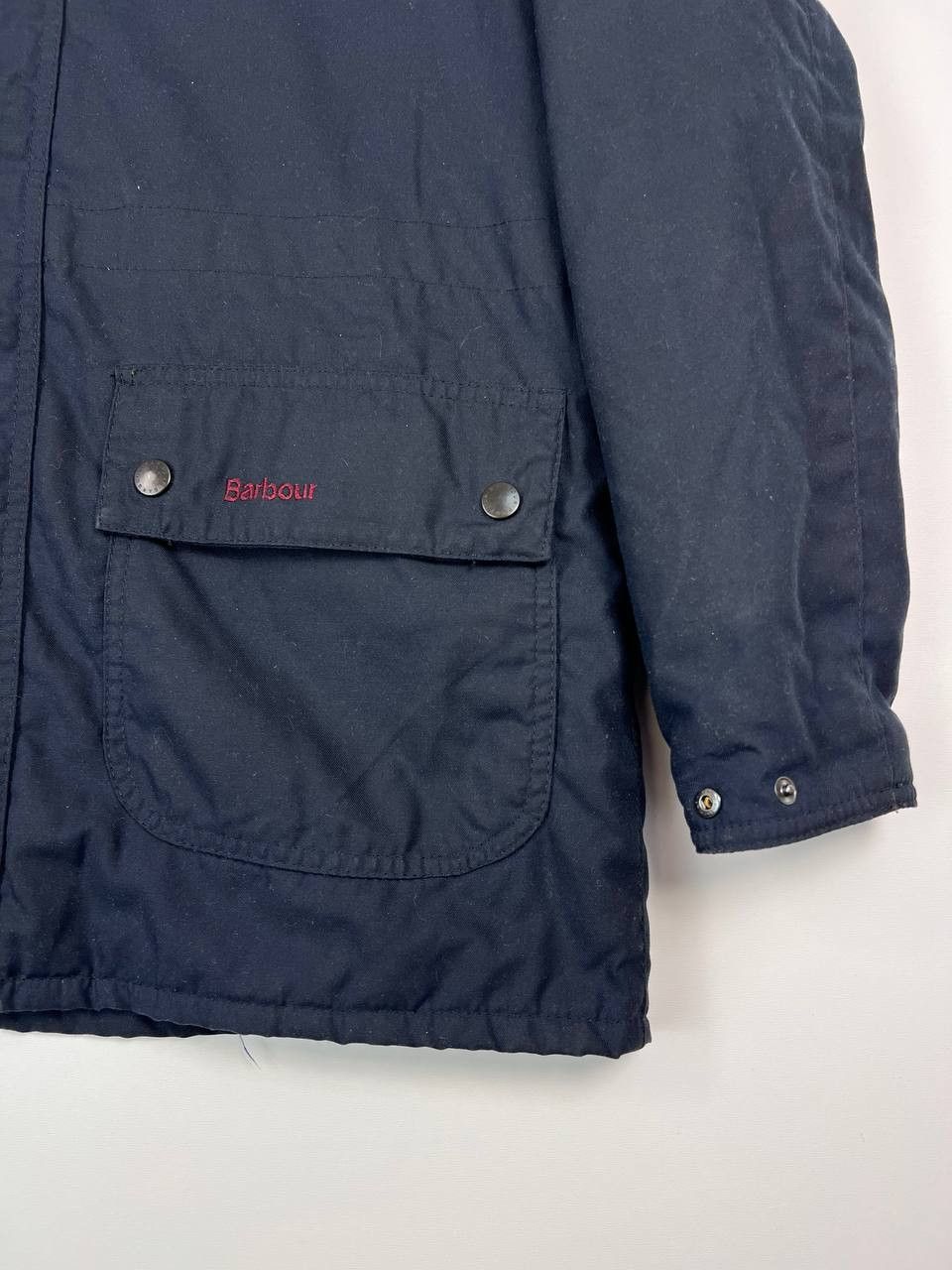 Barbour Barbour Hooded Waxed Jacket Parka Navy Boys Size XXL Size S / US 4 / IT 40 - 3 Thumbnail